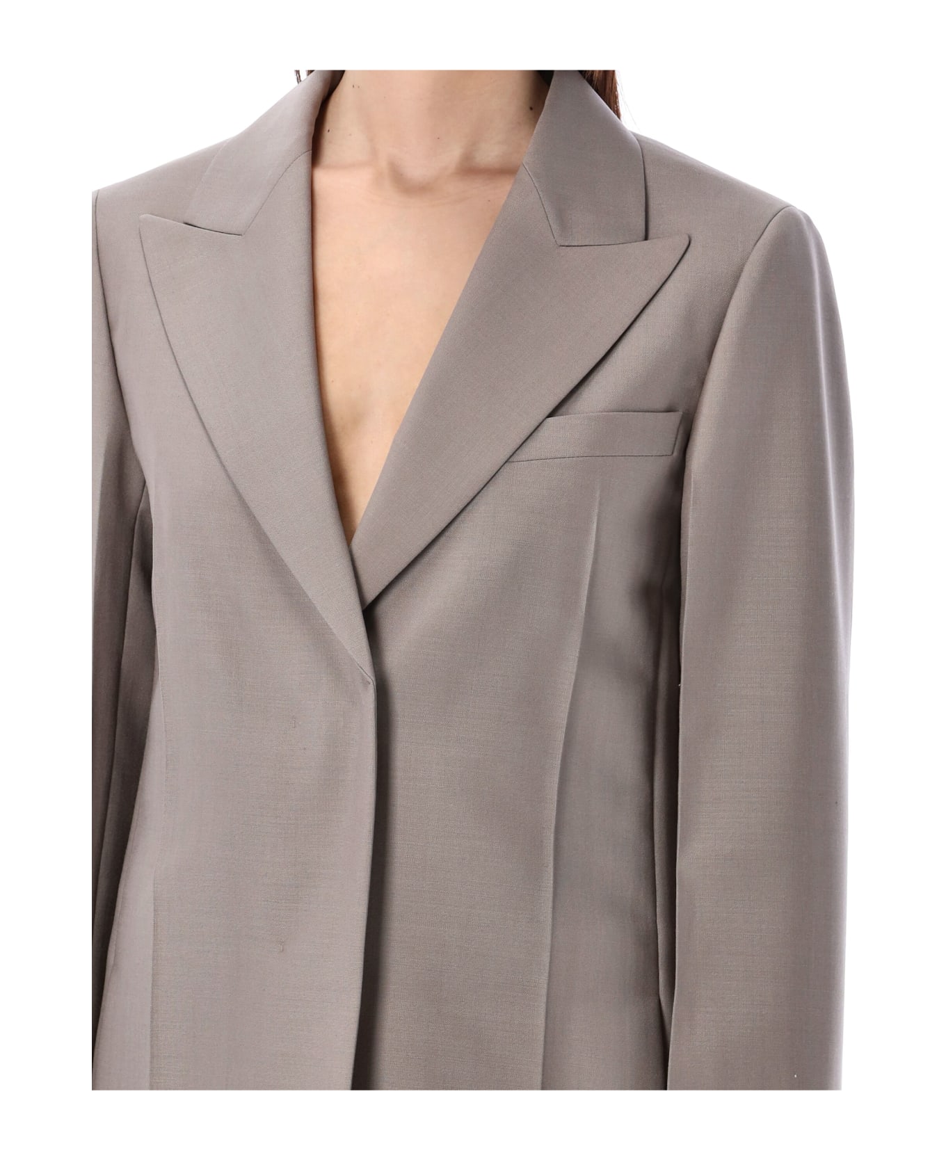 Fendi Deconstructed Tailored Jacket - ASH GREY