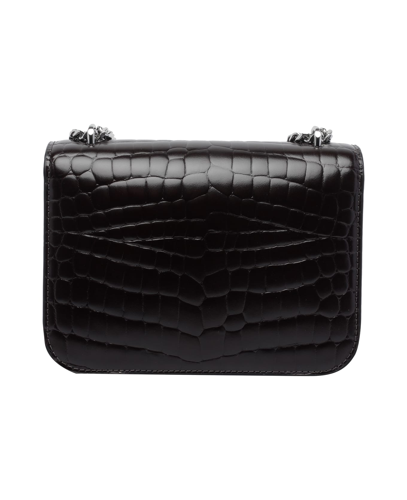 Tory Burch Small Eleanor Croc Convertible Shoulder Bag - Red