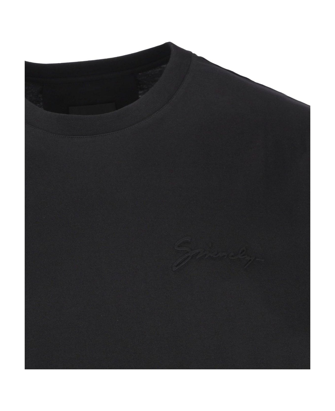 Givenchy Logo Detailed Crewneck T-shirt - Black