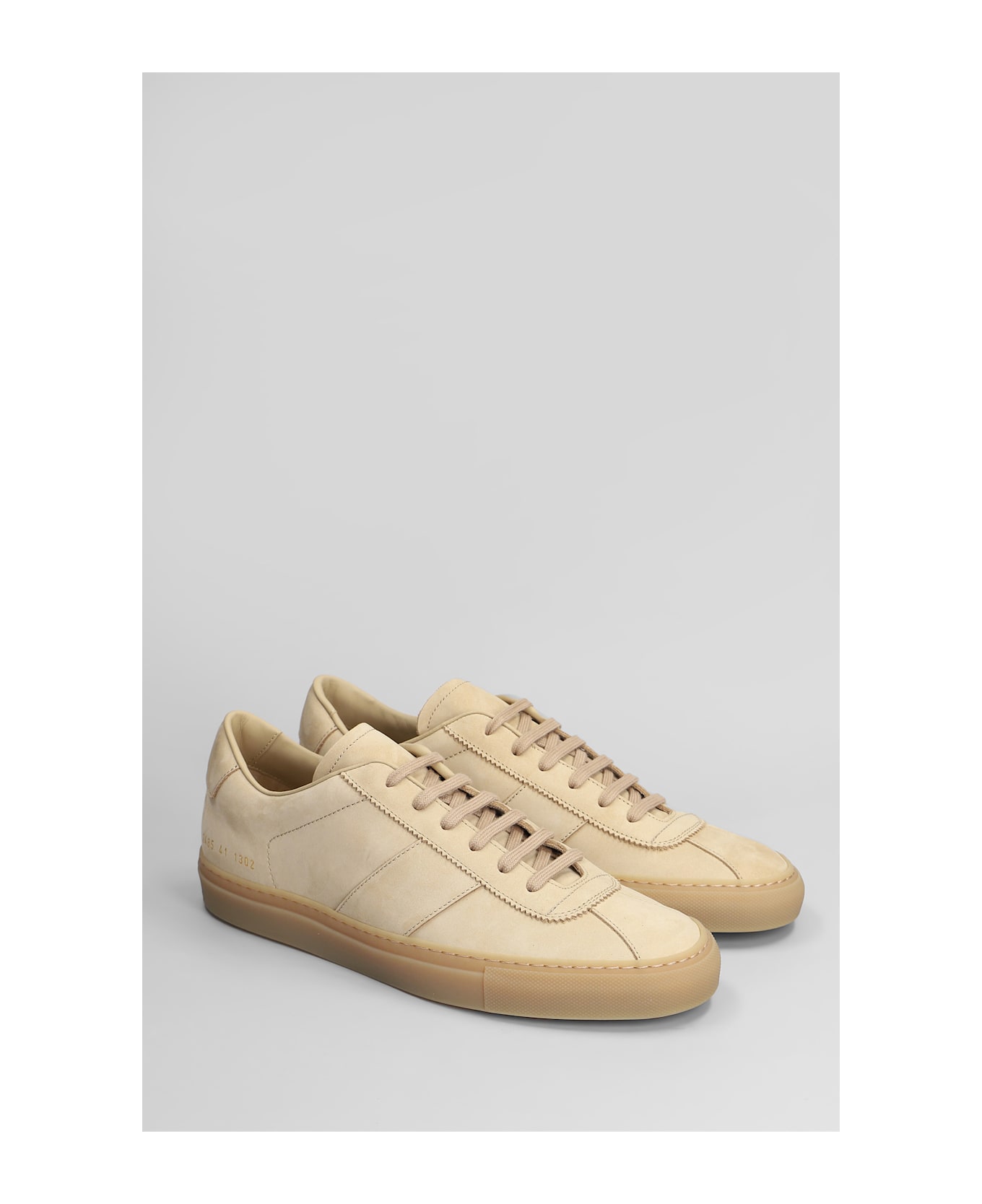 Common Projects Tennis Trainer Sneakers In Beige Leather - beige