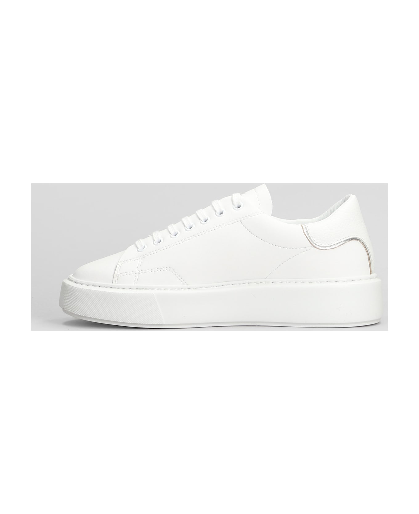 D.A.T.E. Sfera Sneakers In White Leather - white