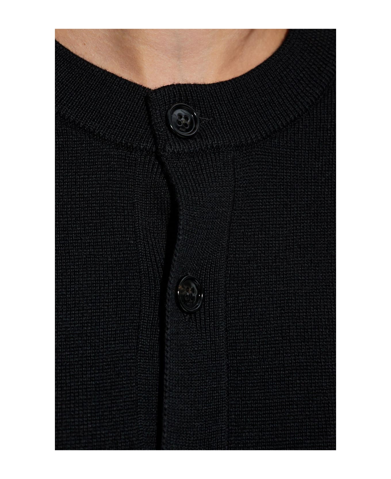 Ami Alexandre Mattiussi Wool Cardigan - BLACK