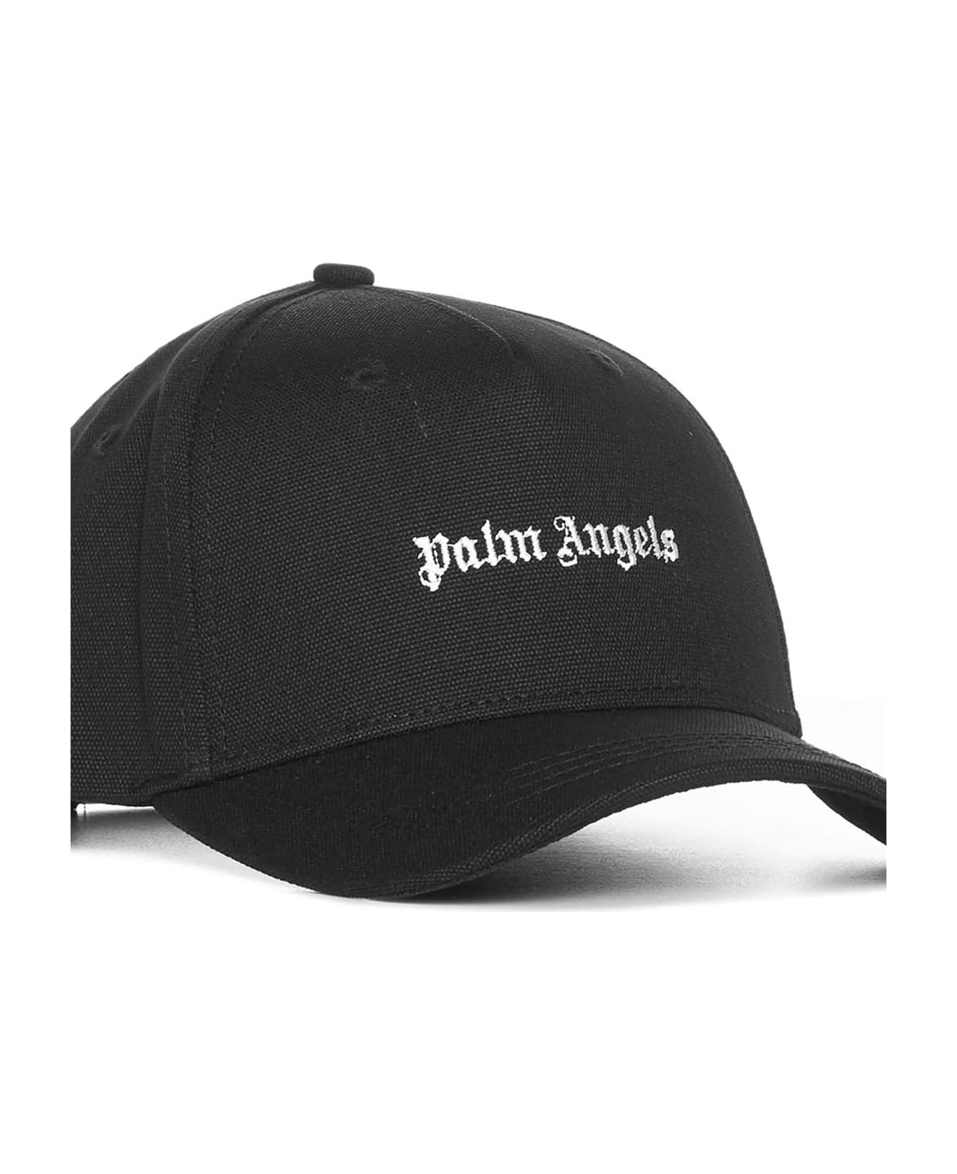 Palm Angels Hat - Black white