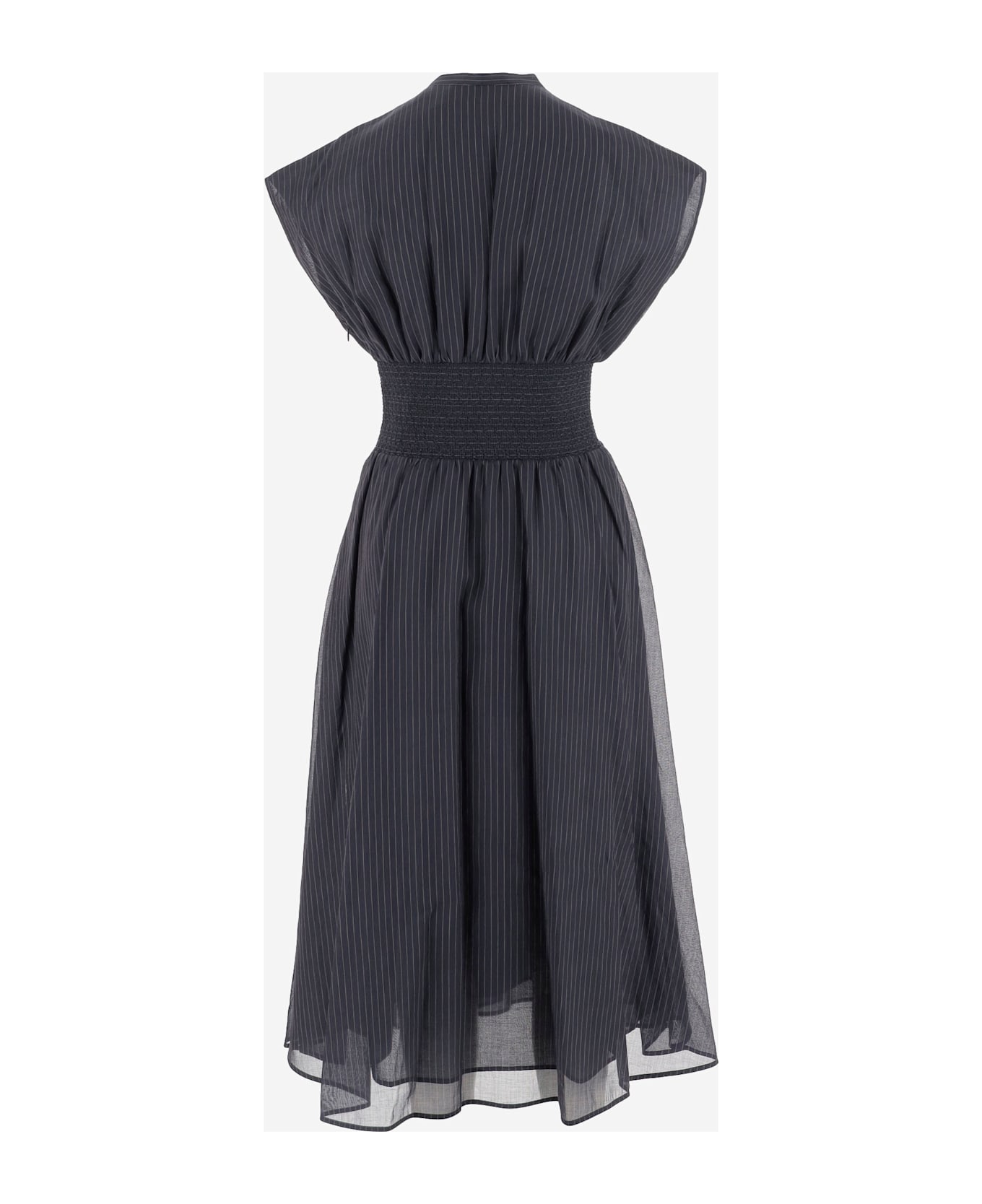 Tory Burch Striped Cotton Dress - Blue