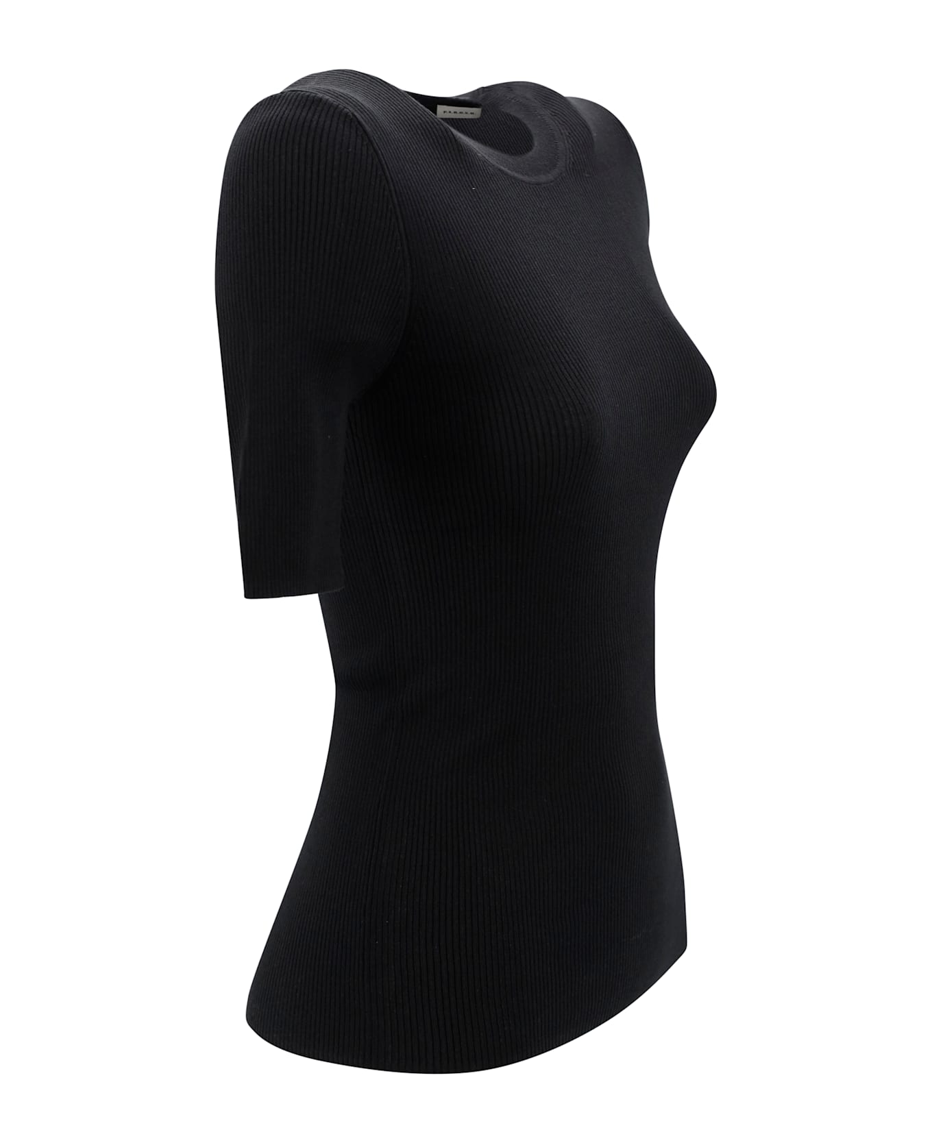 Parosh Cotton T-shirt - Black