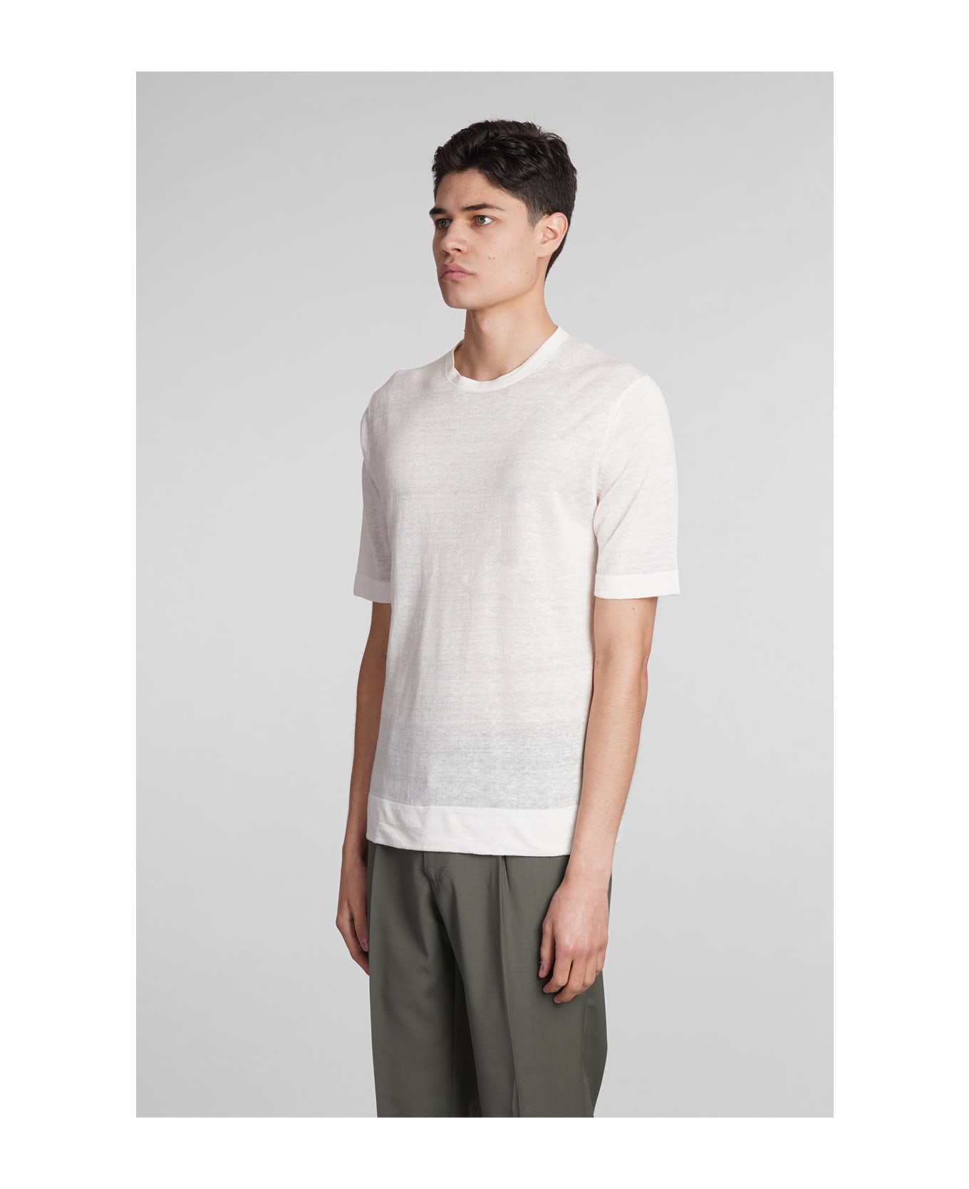 Ballantyne T-shirt In White Cotton - white