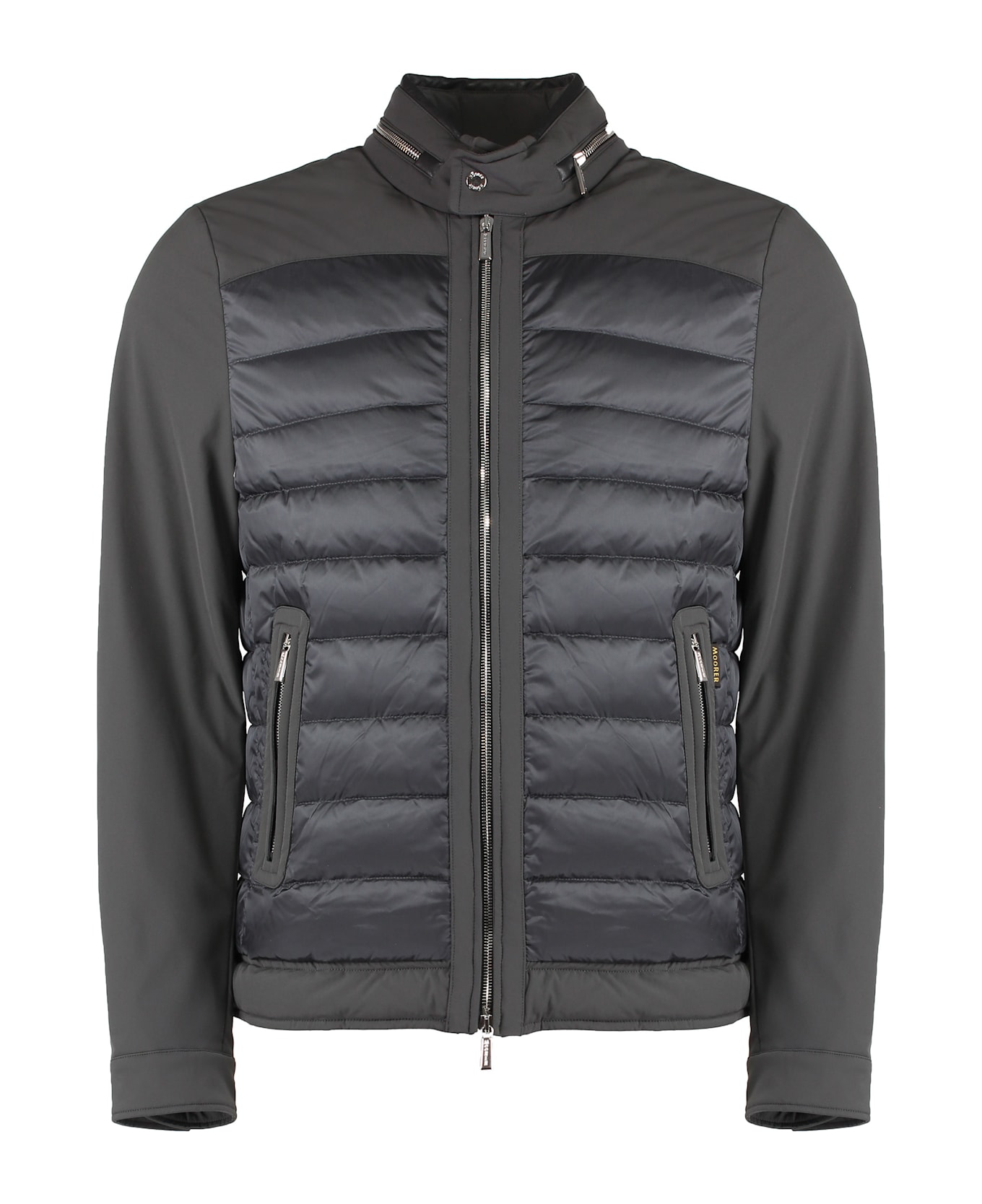 Moorer Gilles Techno Fabric Jacket - grey