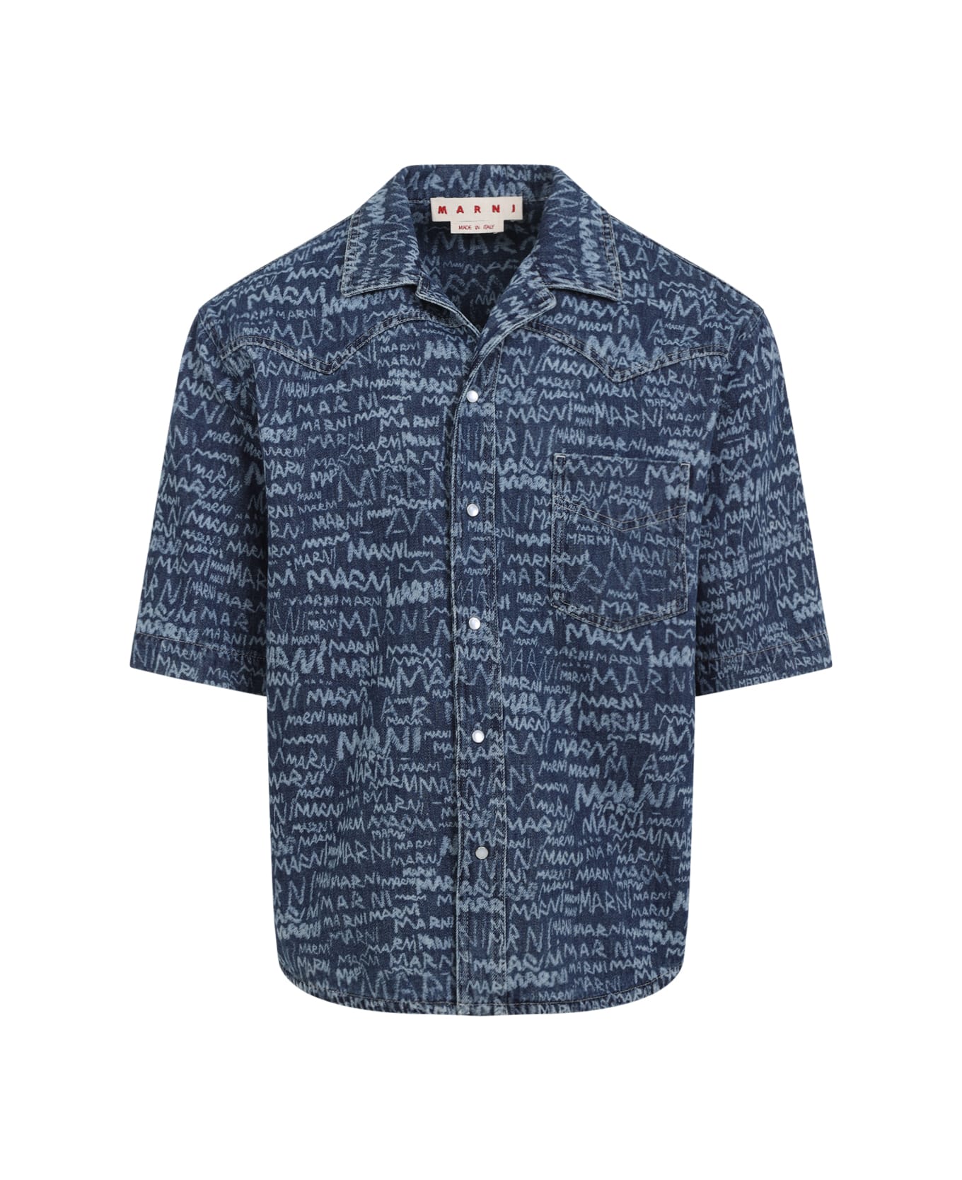 Marni Cotton Shirt - Blue Kyanite