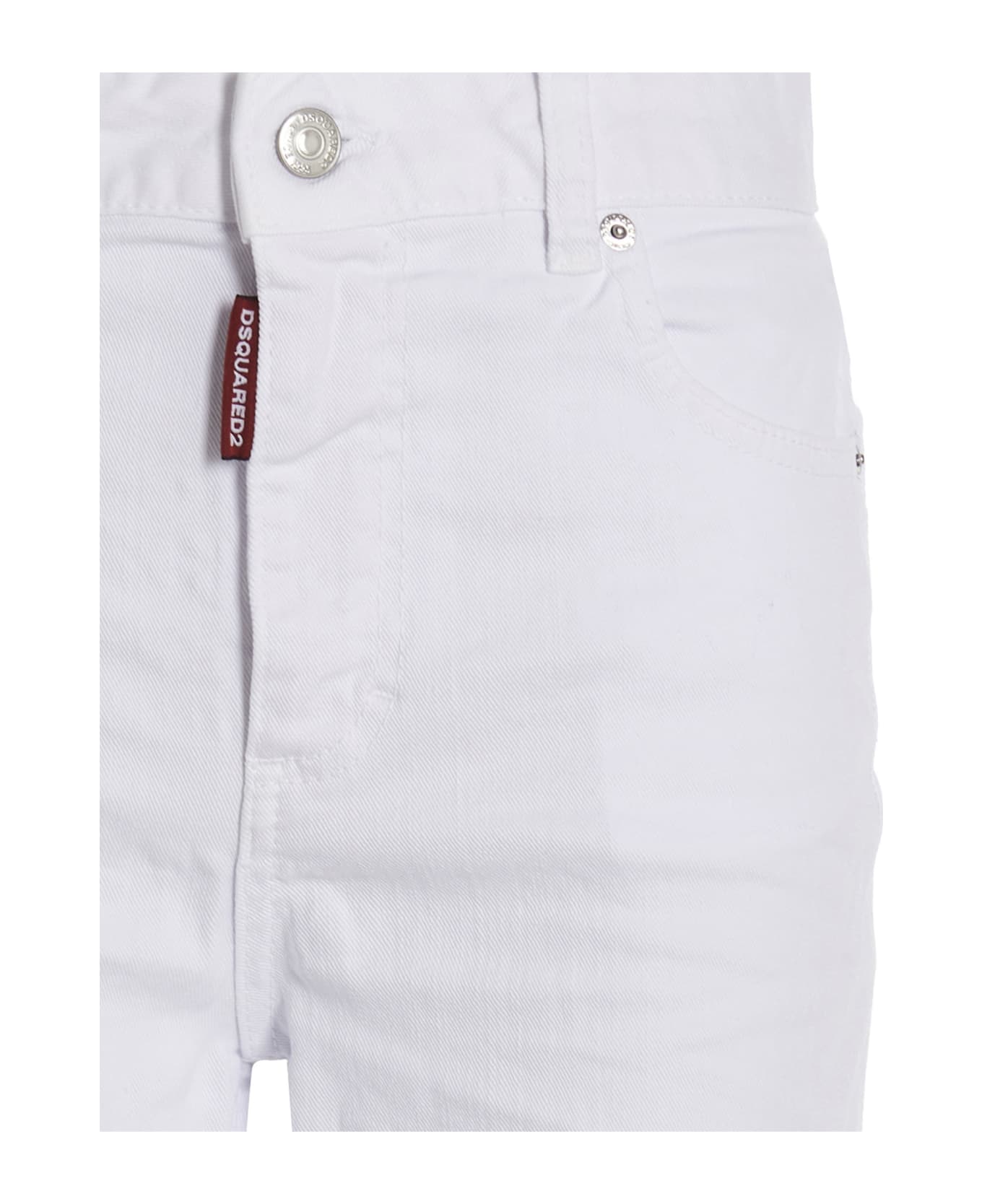 Dsquared2 Jeans 'super Flared Cropped' - White