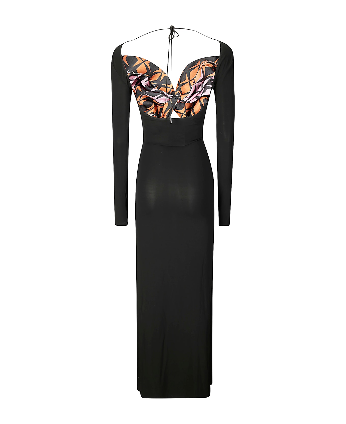 Marine Serre Regenerated Silk Scarves Long Fitted Dress
