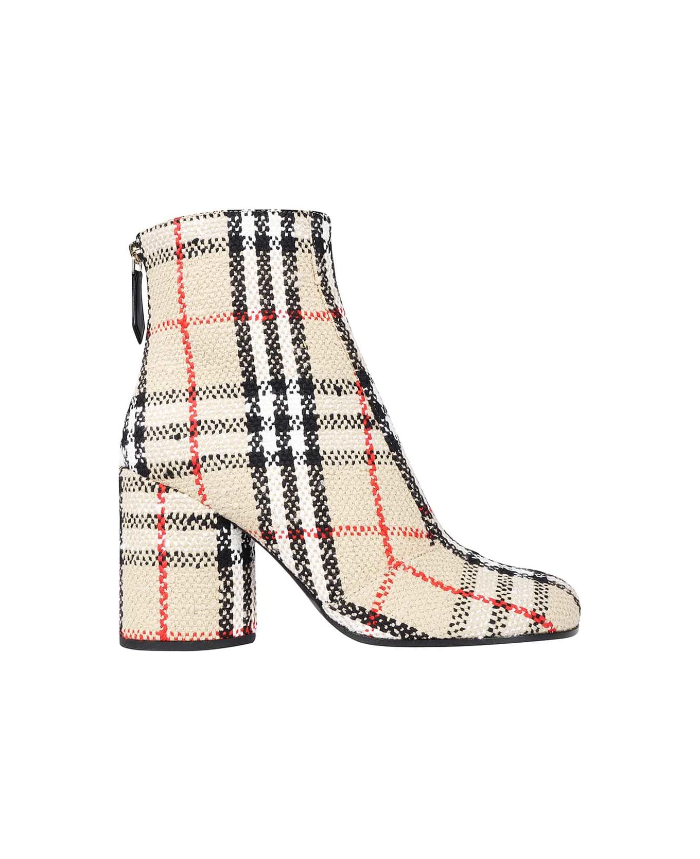 Burberry Fabric Ankle Boots - Beige ブーツ