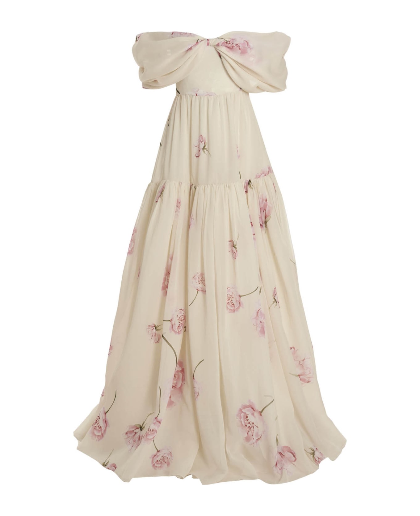 Giambattista Valli Floral Maxi Dress - White