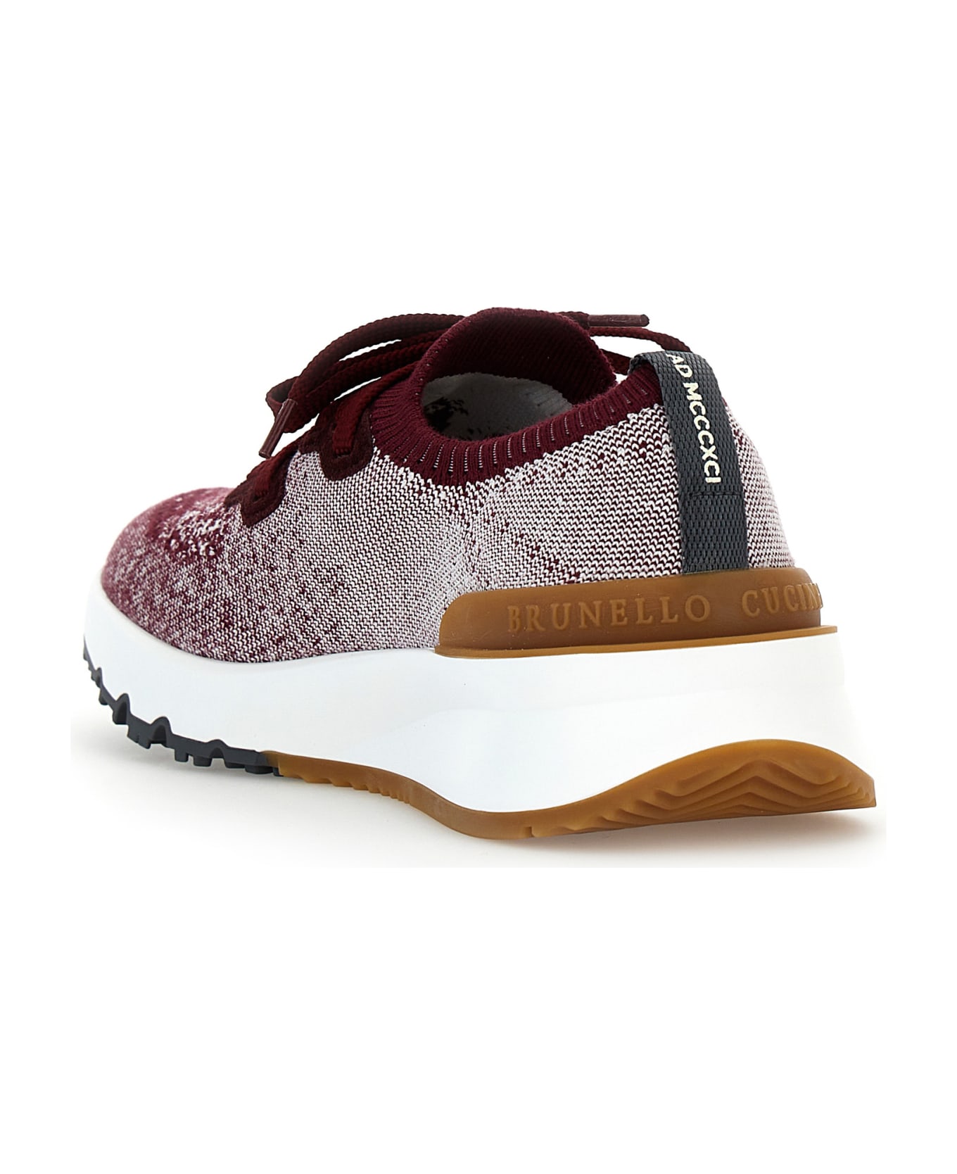 Brunello Cucinelli Knitted Sneakers - Bordeaux