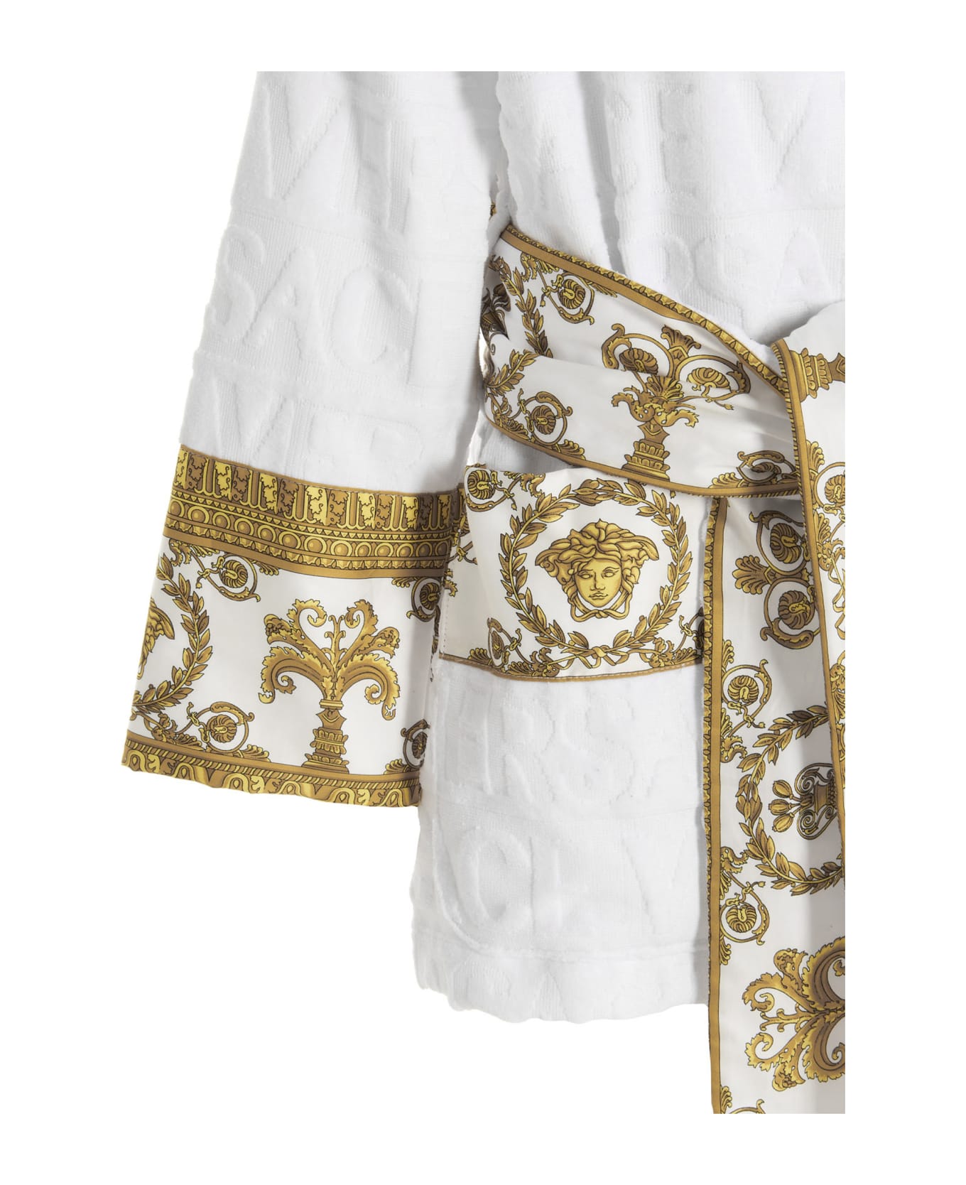 Versace Short Bathrobe - White