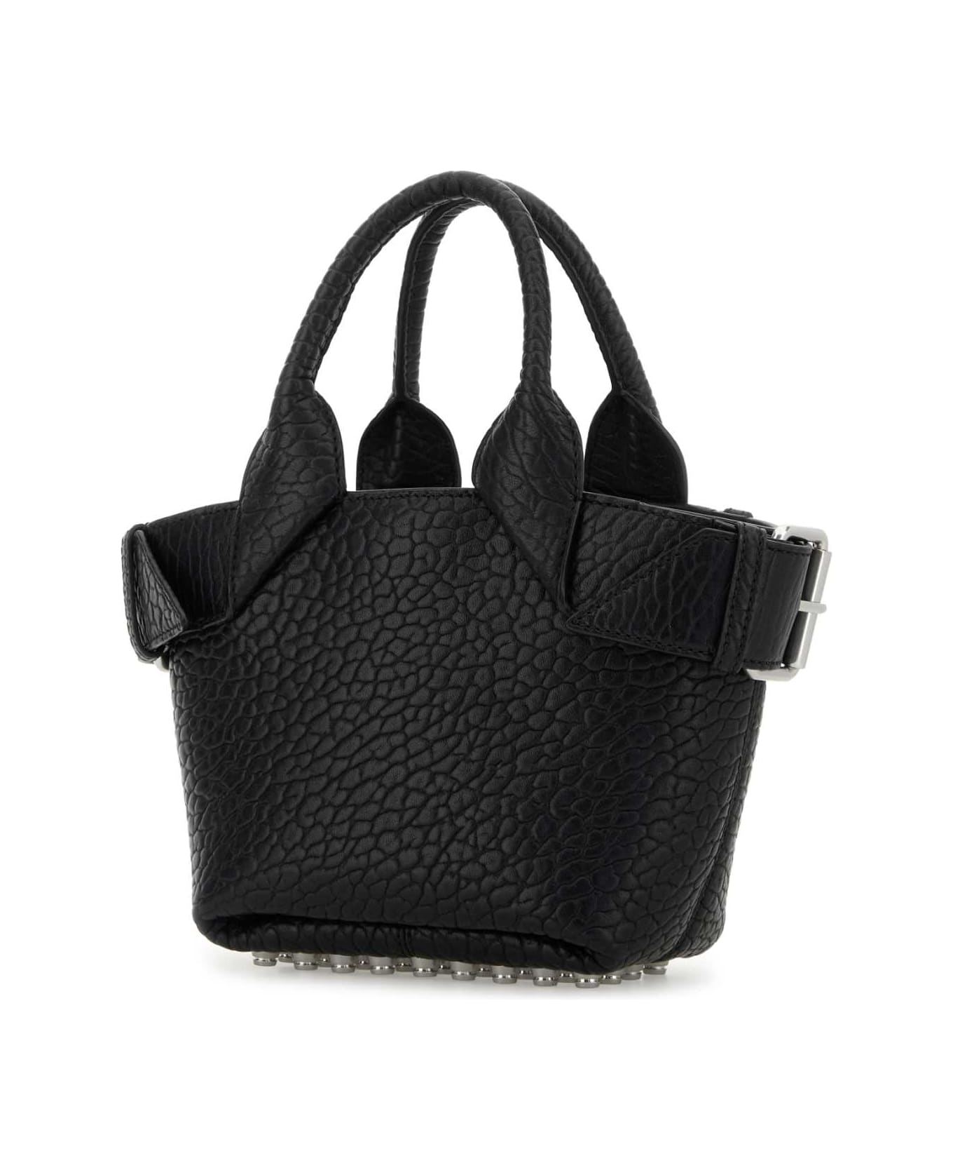 Alexander Wang Bale Leather Rhett Handbag - BLACK
