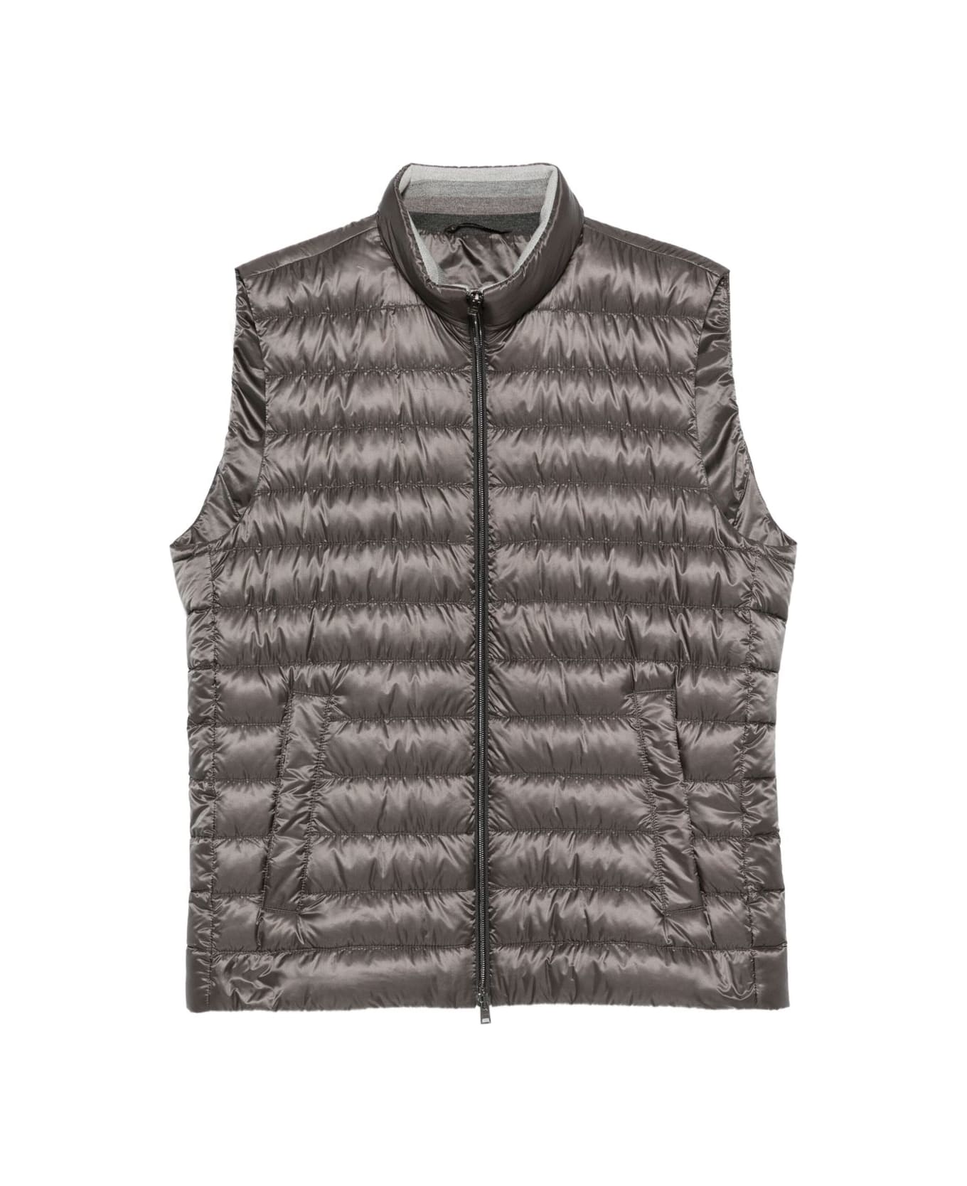 Herno Nylon Down Vest - Grey