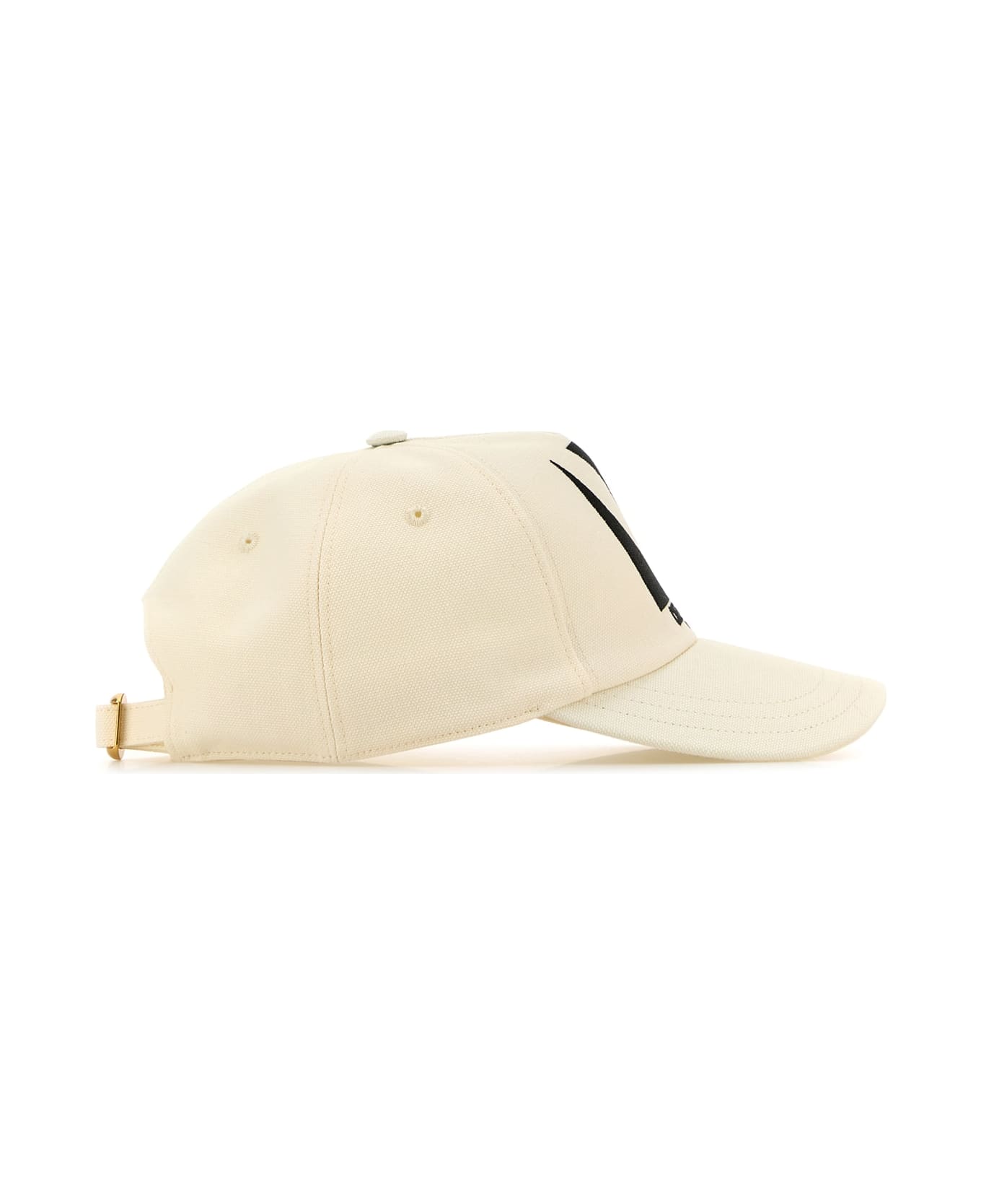 Valentino Garavani Ivory Cotton Baseball Cap - White