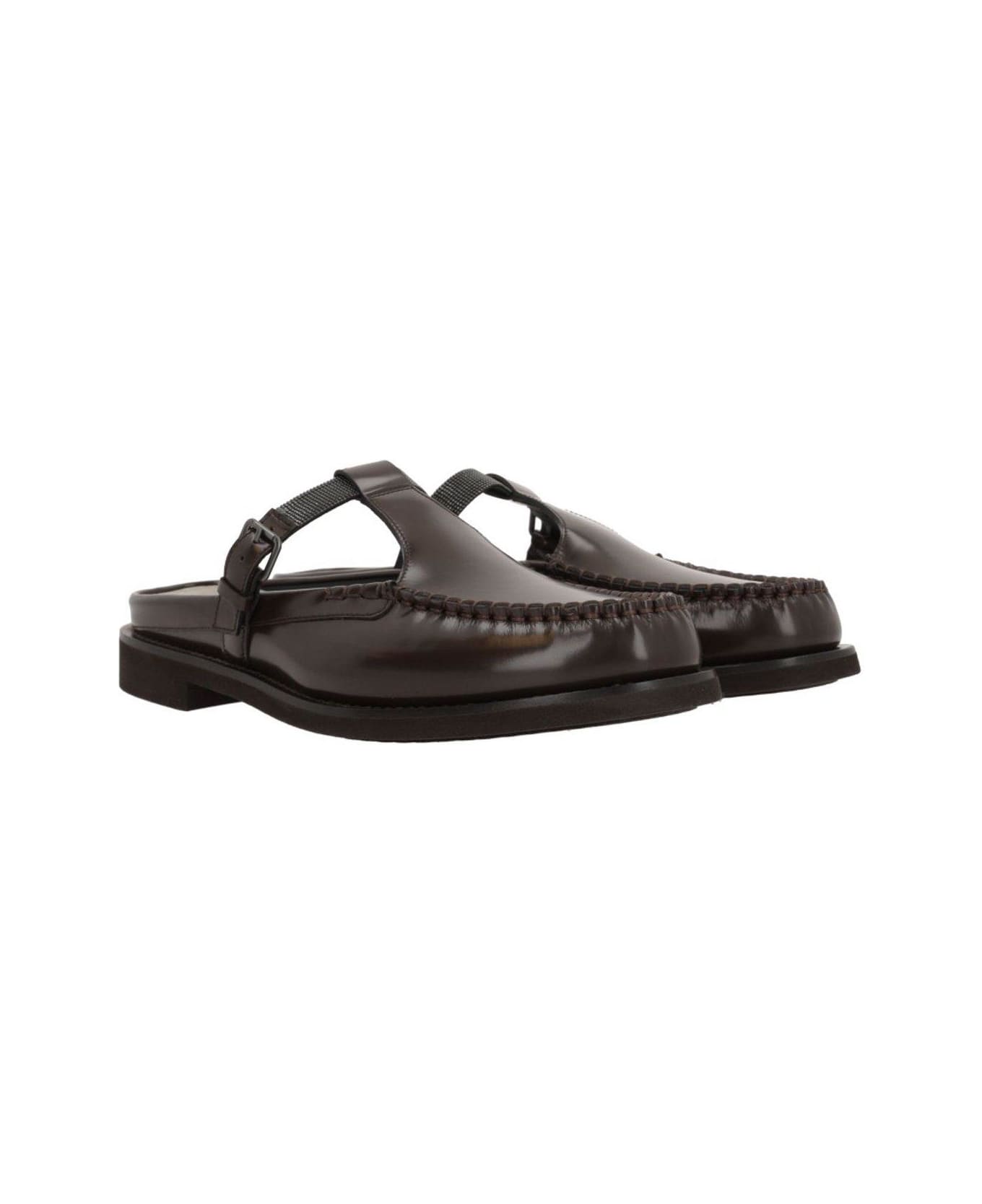 Brunello Cucinelli Buckled Sandals - Brown