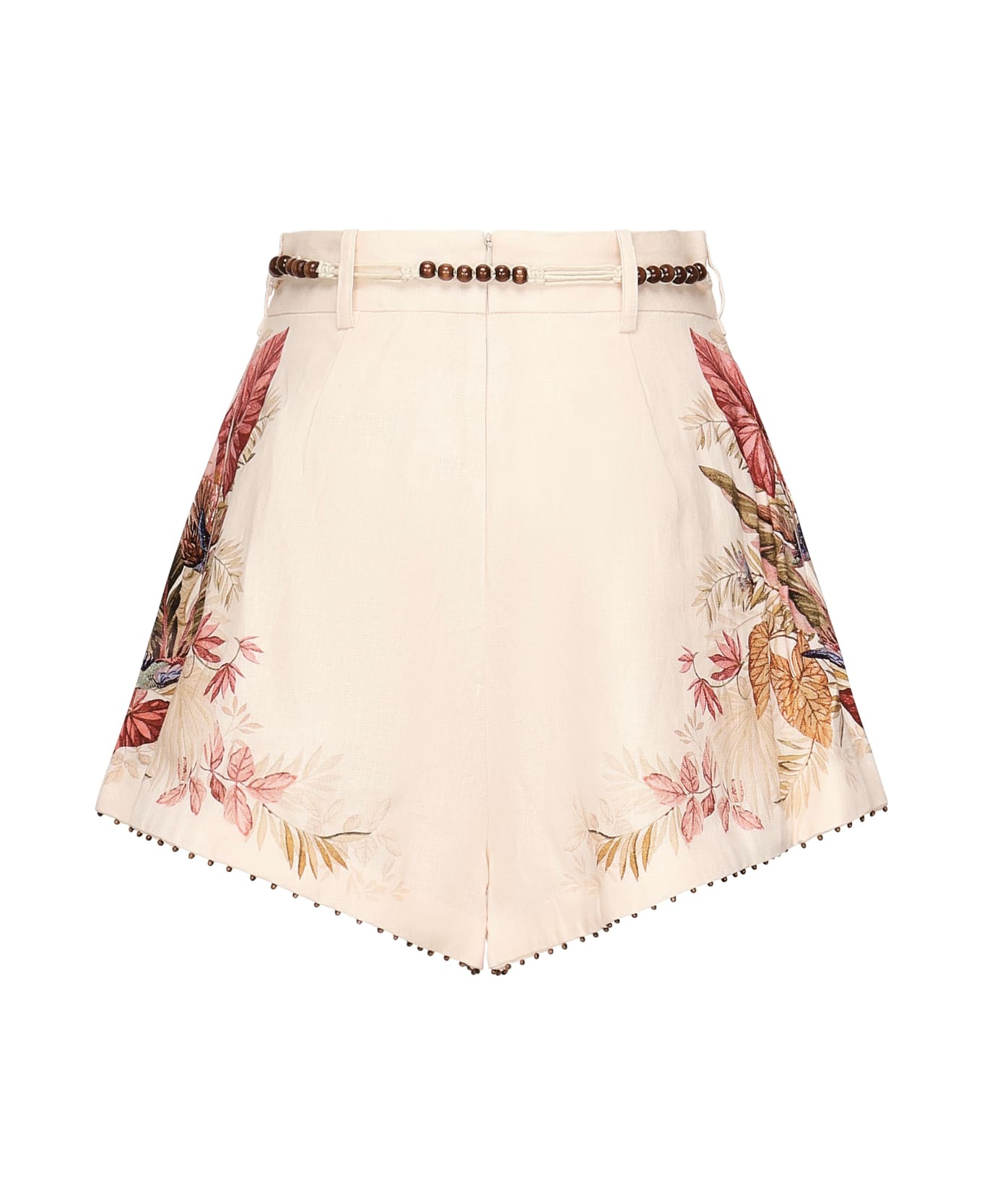 Zimmermann Ascension Linen Shorts - White