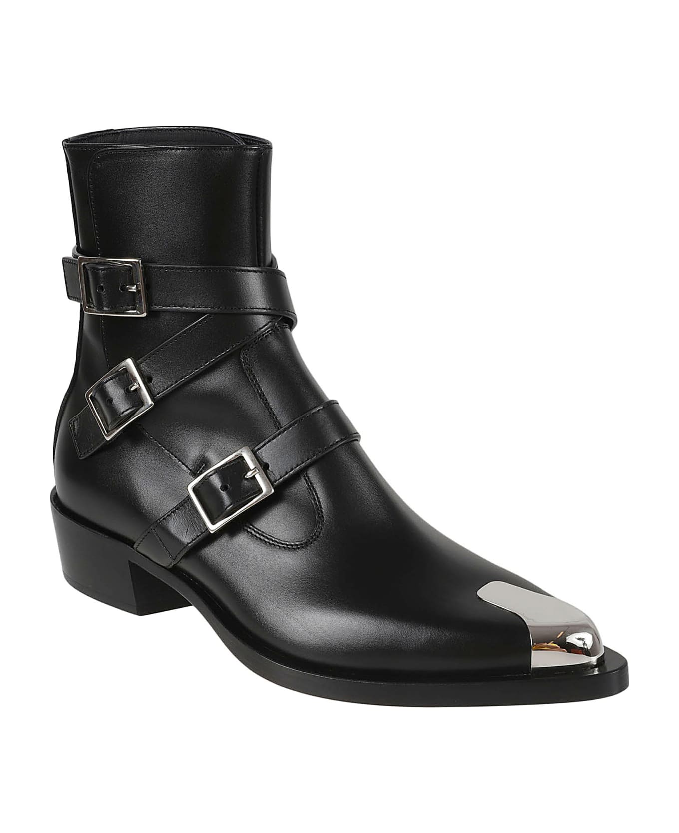 Alexander McQueen Buckled Strappy Ankle Boots