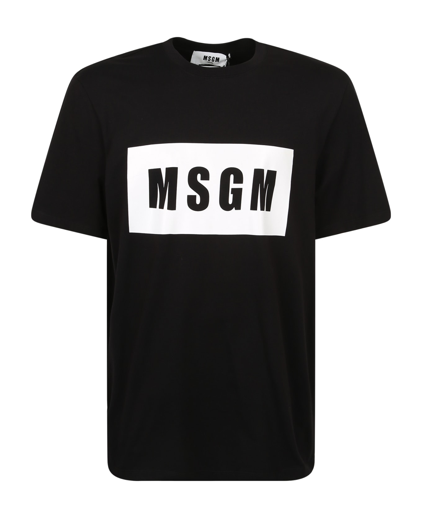 MSGM Branded T-shirt - Black