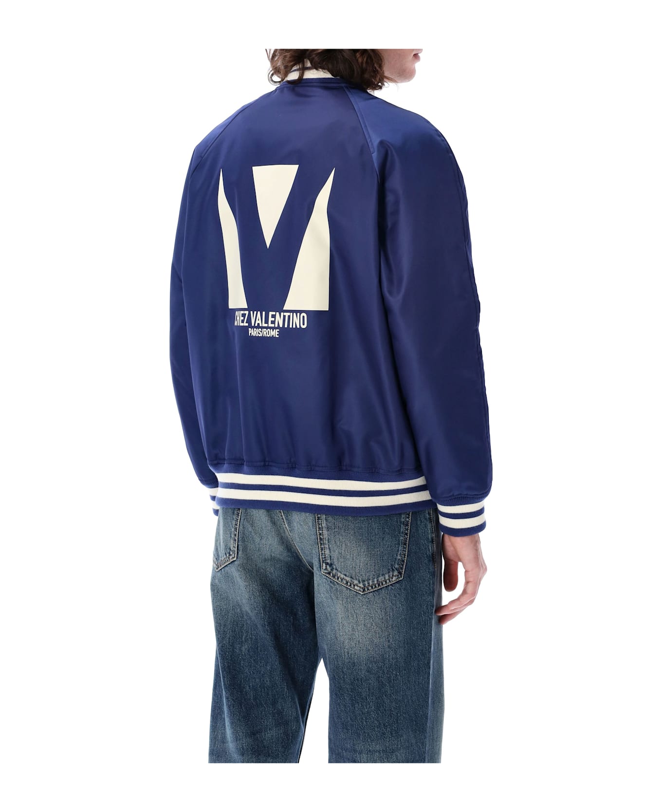 Valentino Garavani Chez Valentino Bomber Jacket - Blue