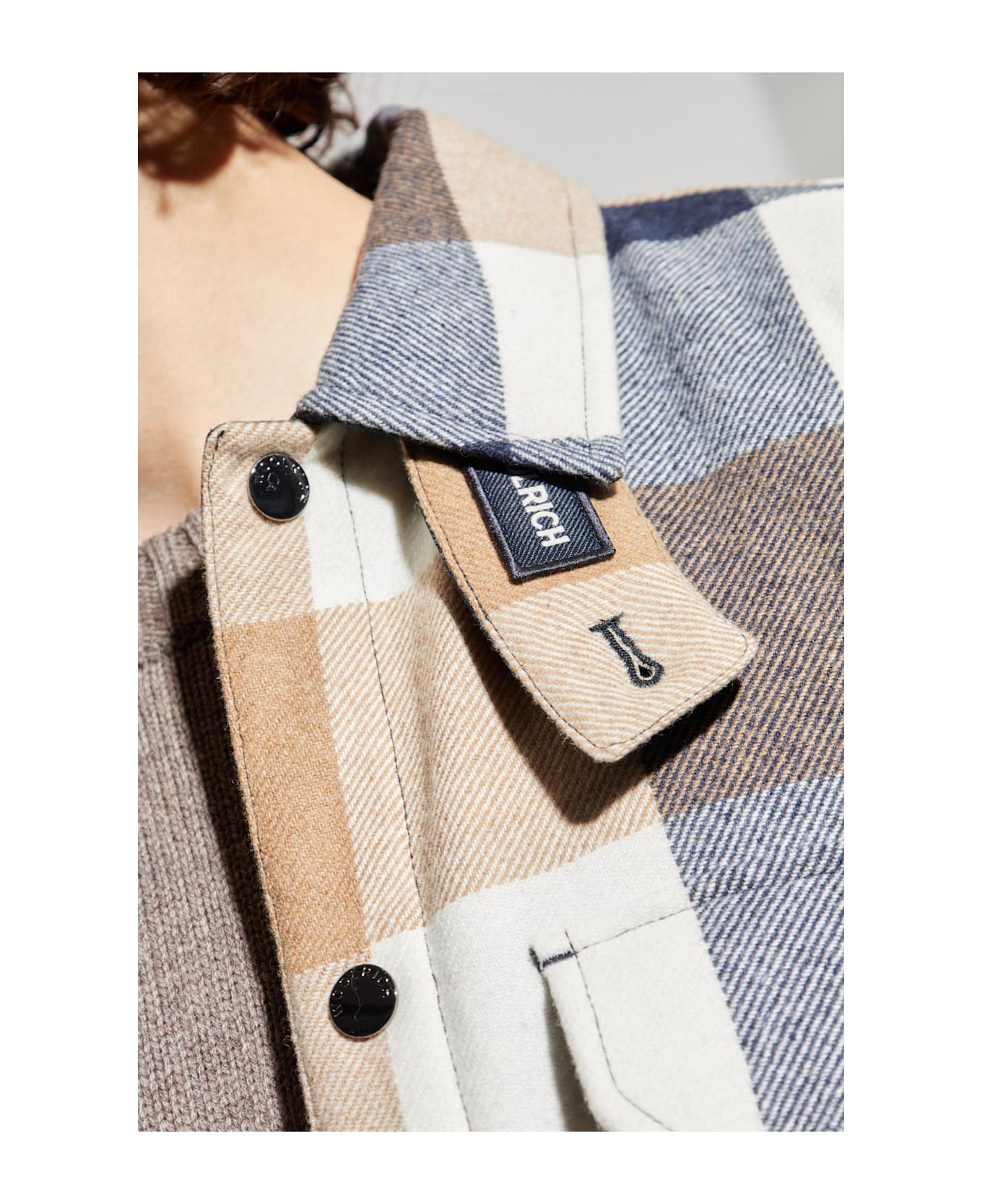 Woolrich Plaid Pattern Shirt - Beige