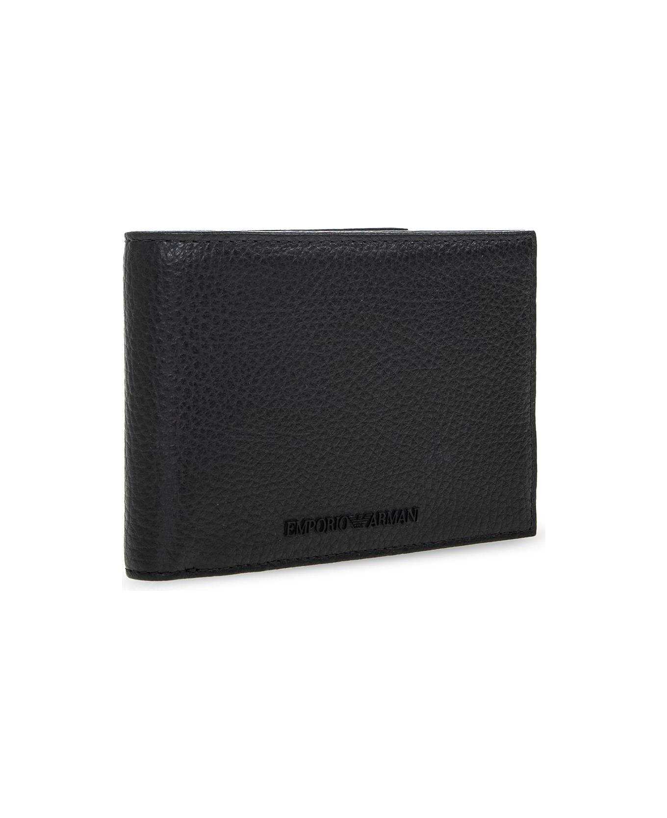 Emporio Armani Leather Wallet - Nero