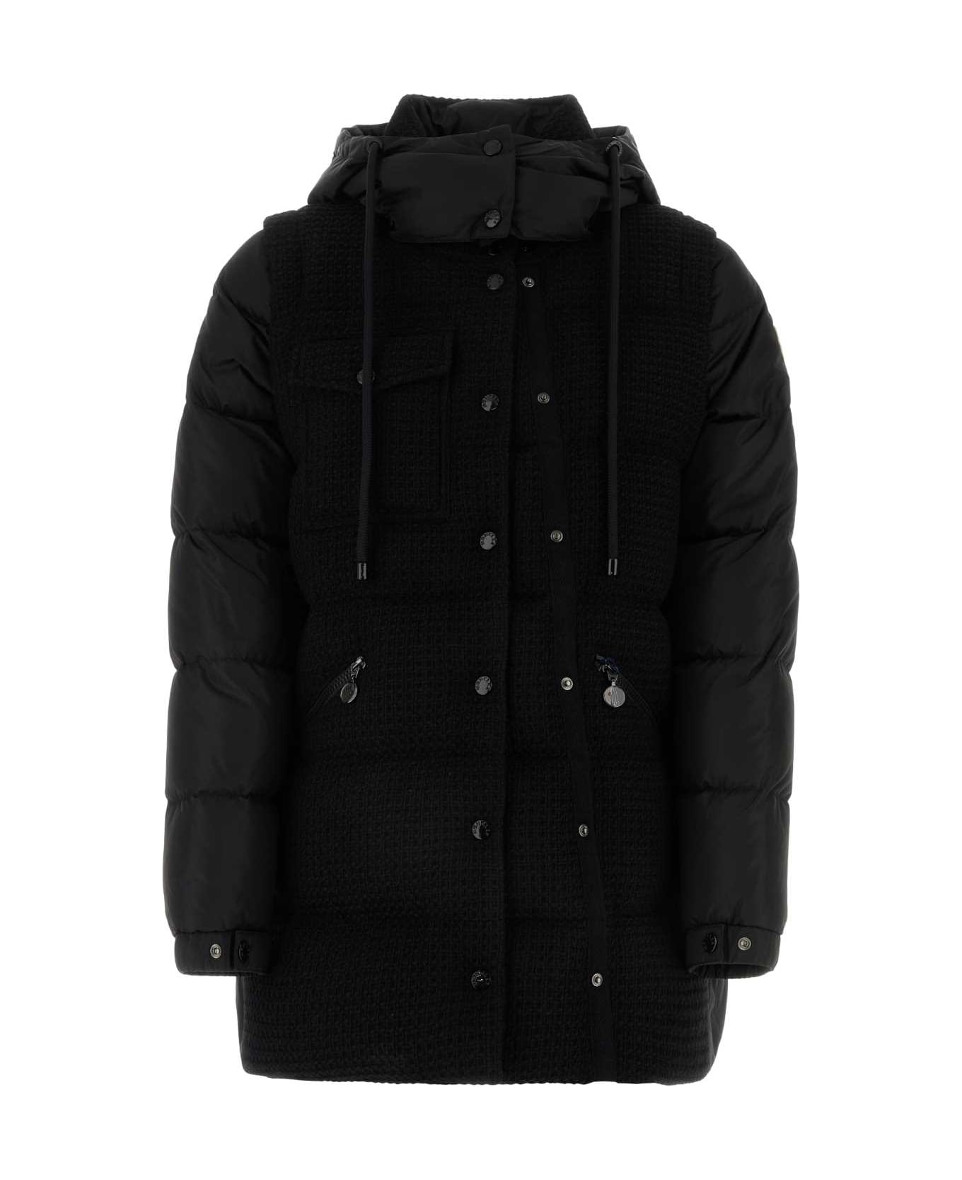 Moncler Black Nylon Artigny Down Jacket - 999