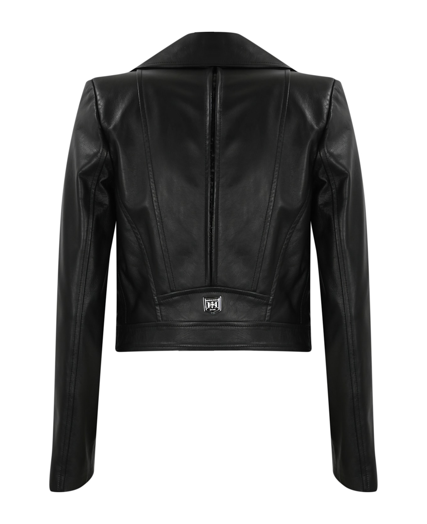 ELISABETTA FRANCHI レザー切り替え ナイロンジャケット 0b257effbd77944578b4fc777cdf50