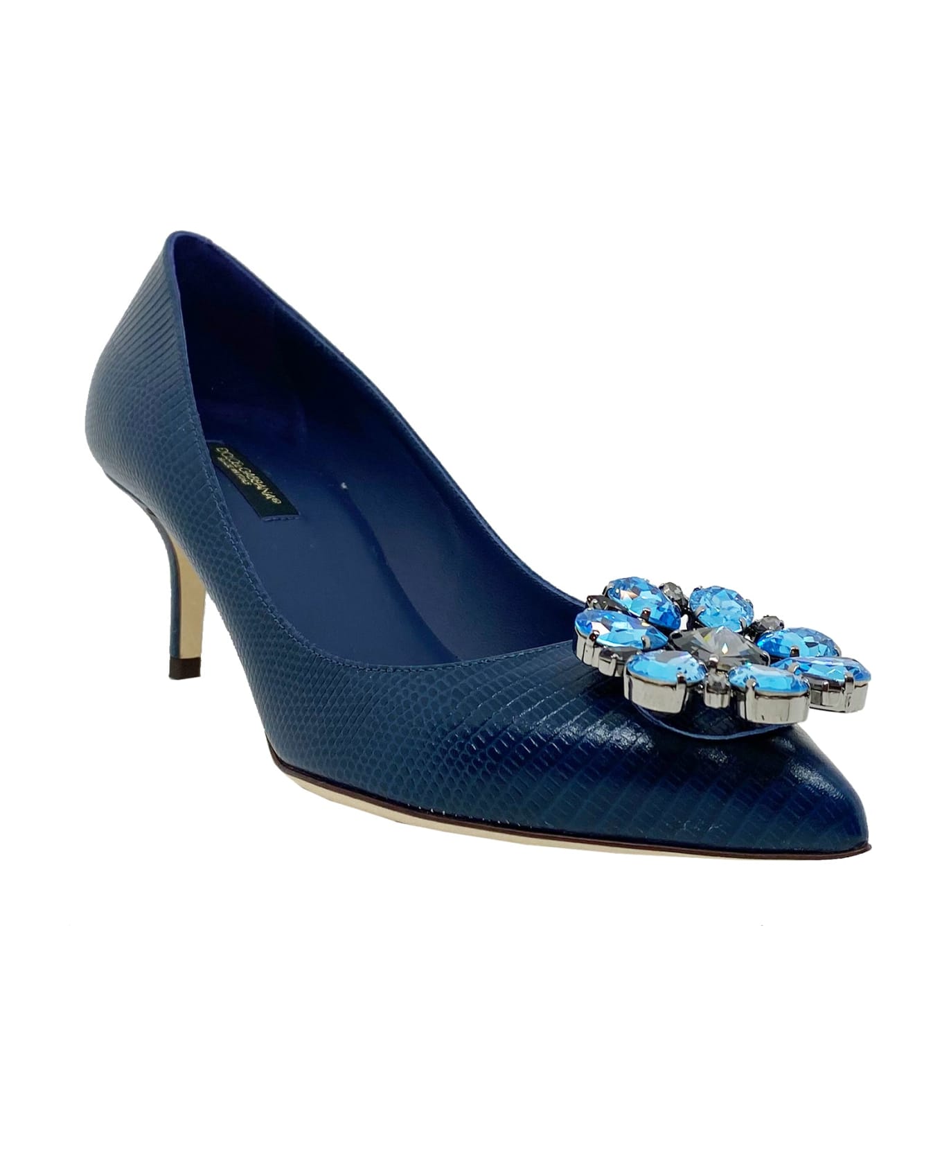 Dolce & Gabbana Crystal Embellished Pumps - Blue ハイヒール