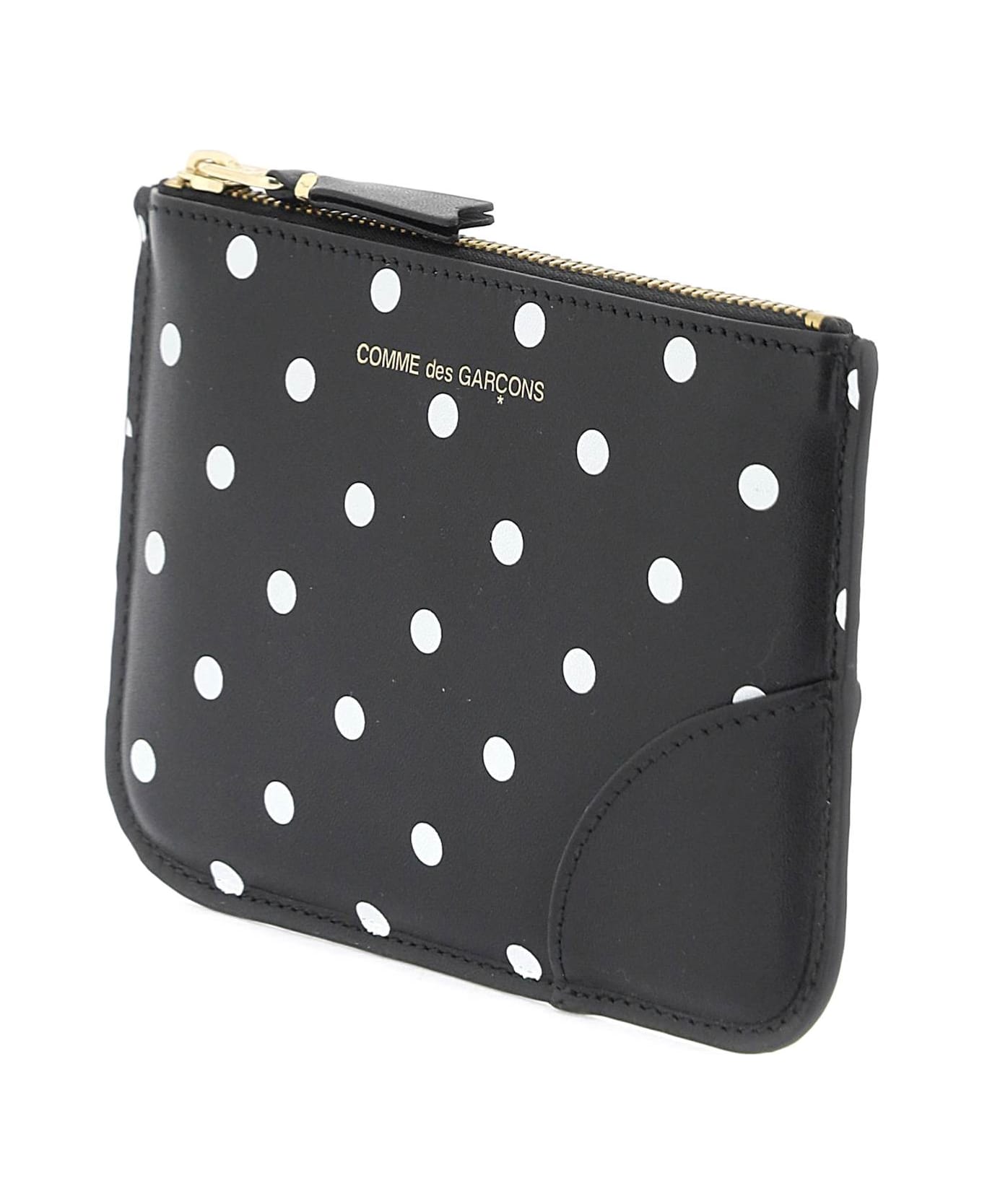 Comme des Garçons Wallet Polka Dot Patterned - BLACK (Black)