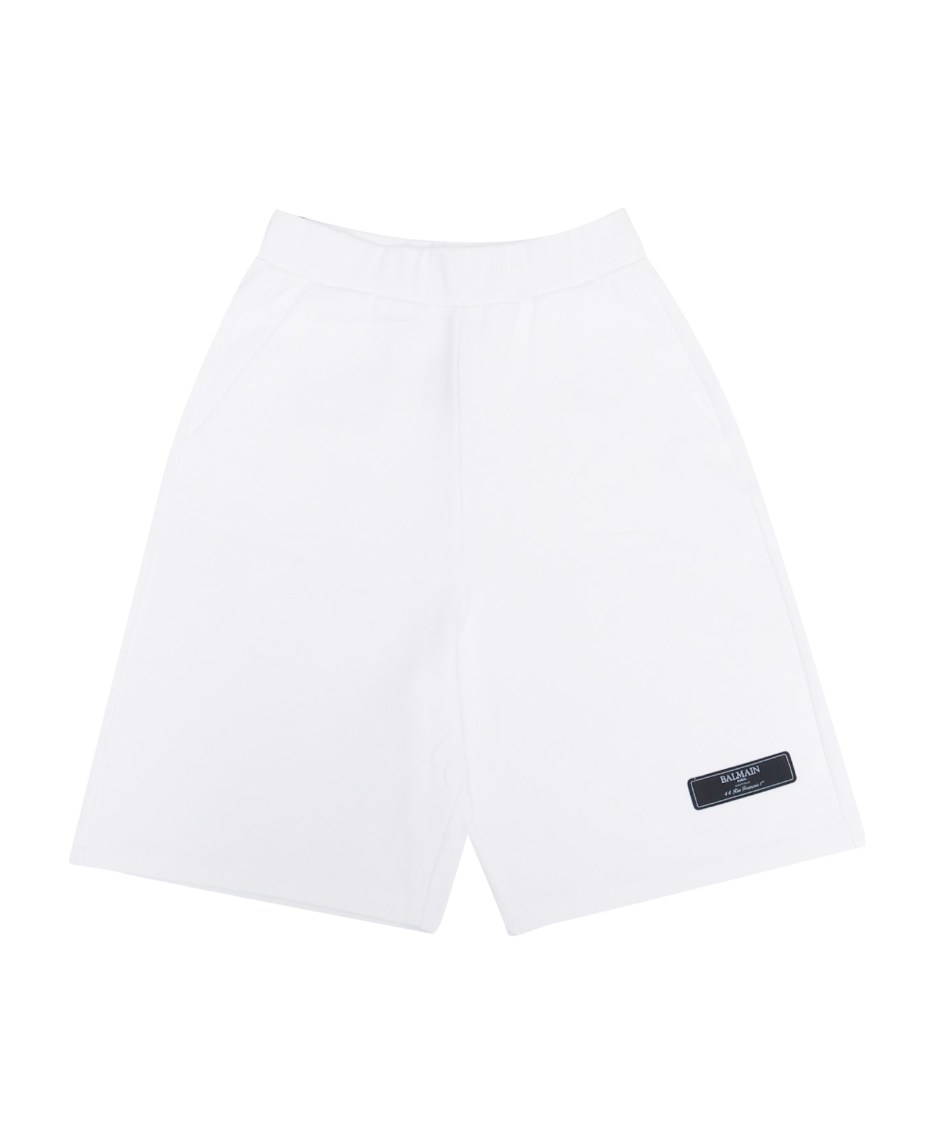 Balmain Jersey Shorts - WHITE