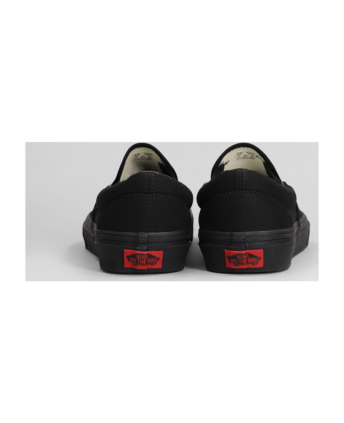 Vans Ua Classic Slip-on Sneakers In Black Fabric - black
