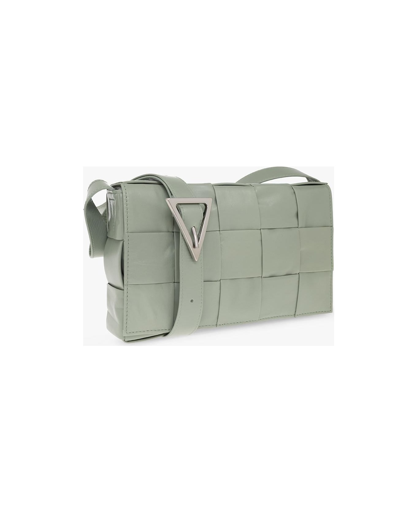 Bottega Veneta 'cassette Small' Shoulder Bag - GREEN