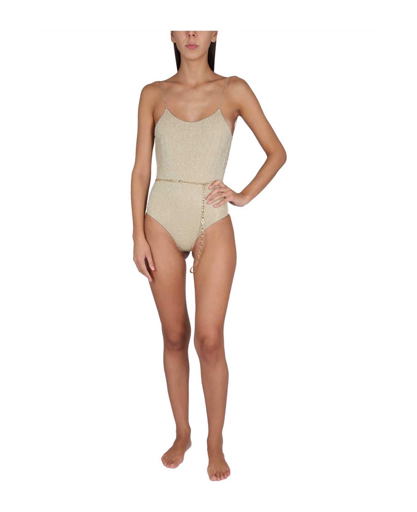 Oseree Lumière Maillot One-piece Swimsuit - Platinum 水着