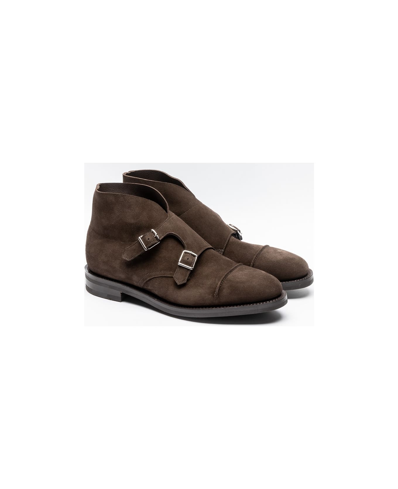 John Lobb Boot Dark Brown Suede Boot - Marrone