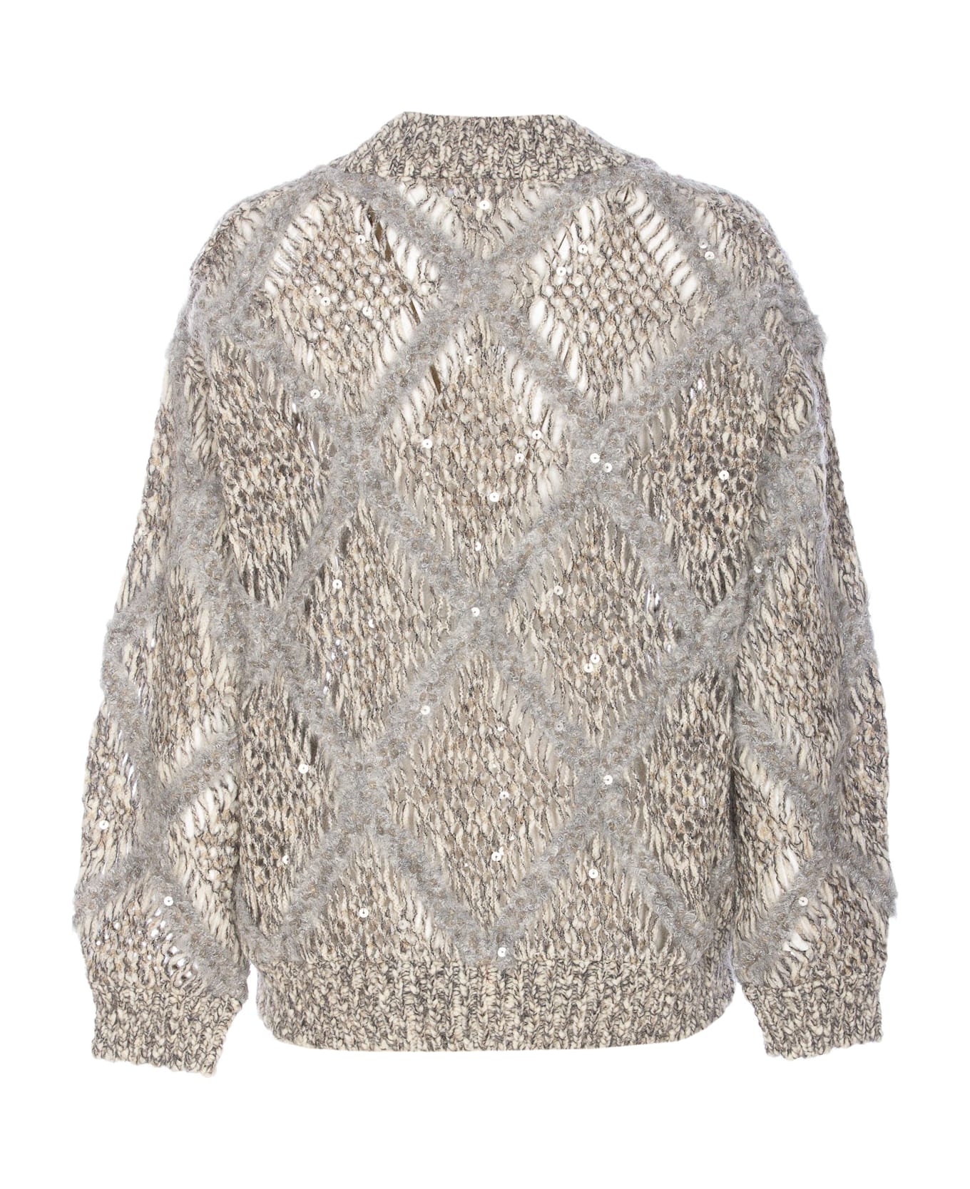 Brunello Cucinelli Dazzling Cardigan - Beige