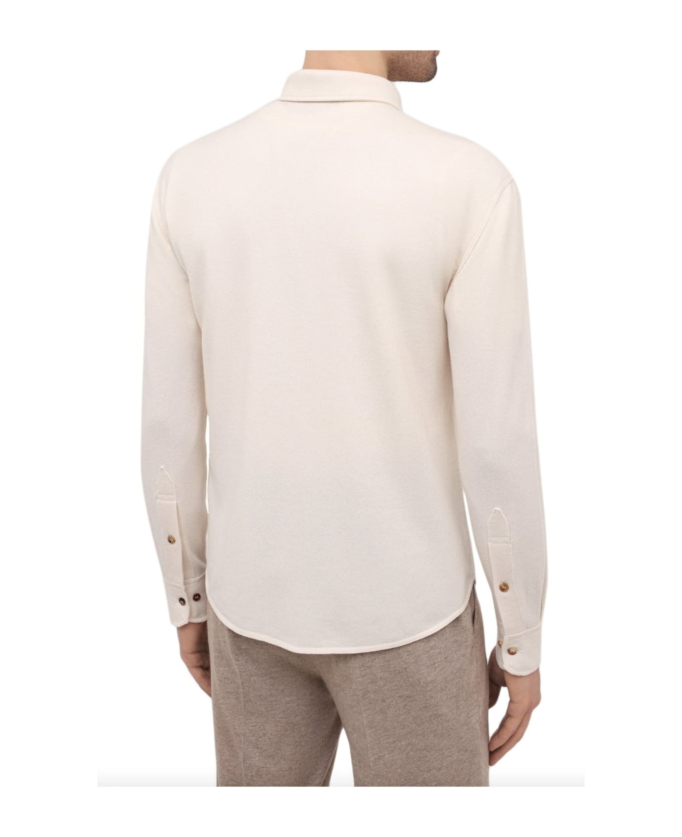 Brunello Cucinelli Cashmere Shirt - White