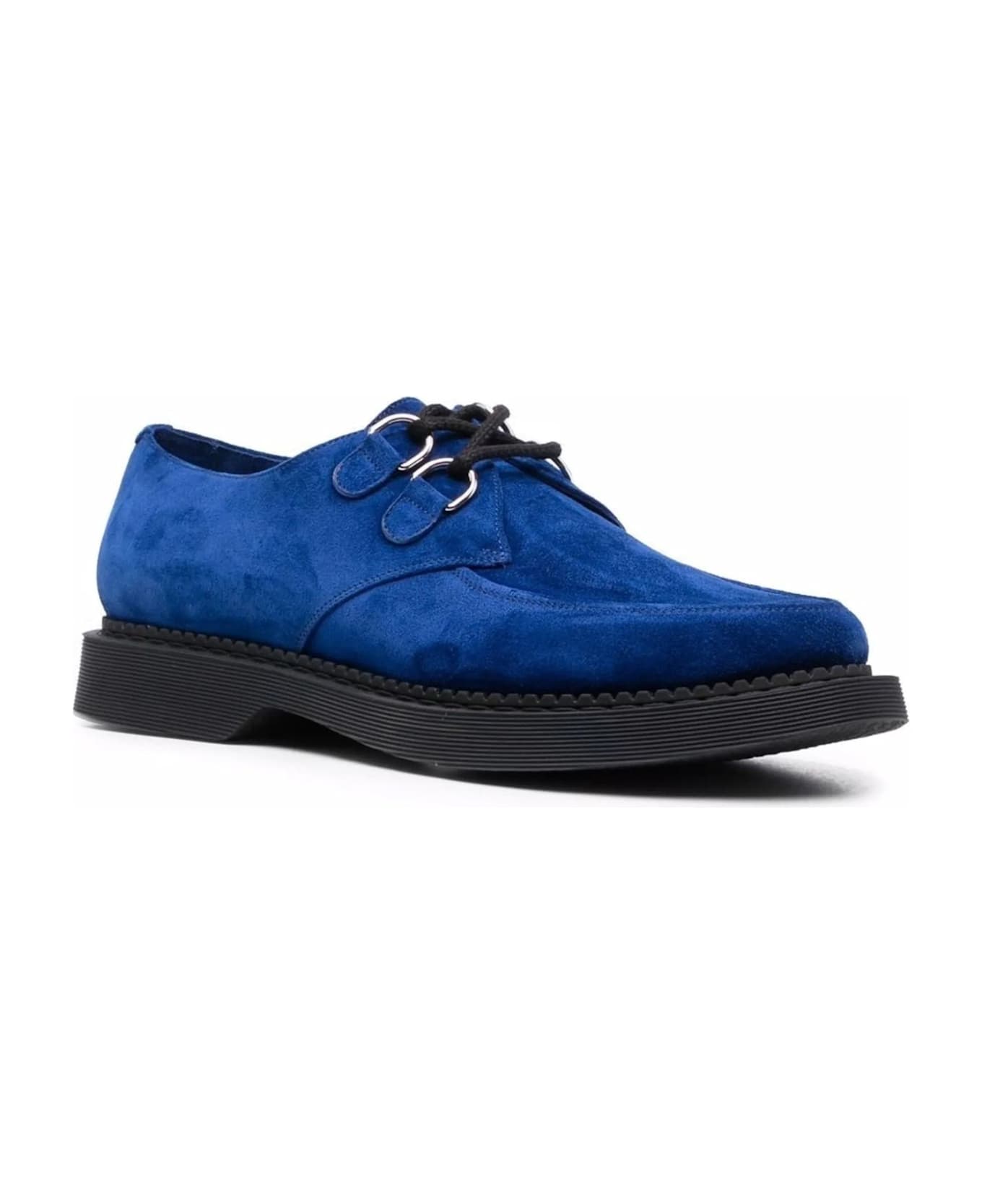 Saint Laurent Teddy Suede Derbies - Blue レースアップシューズ