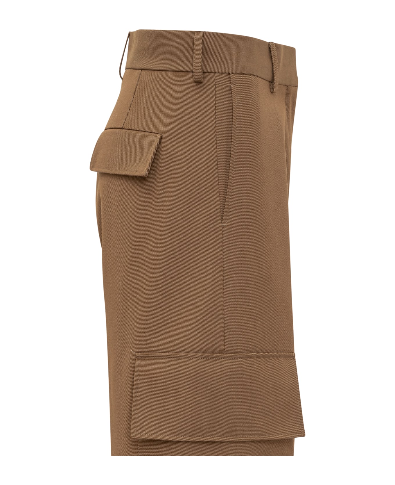 Palm Angels Cargo Trousers - BROWN BLACK