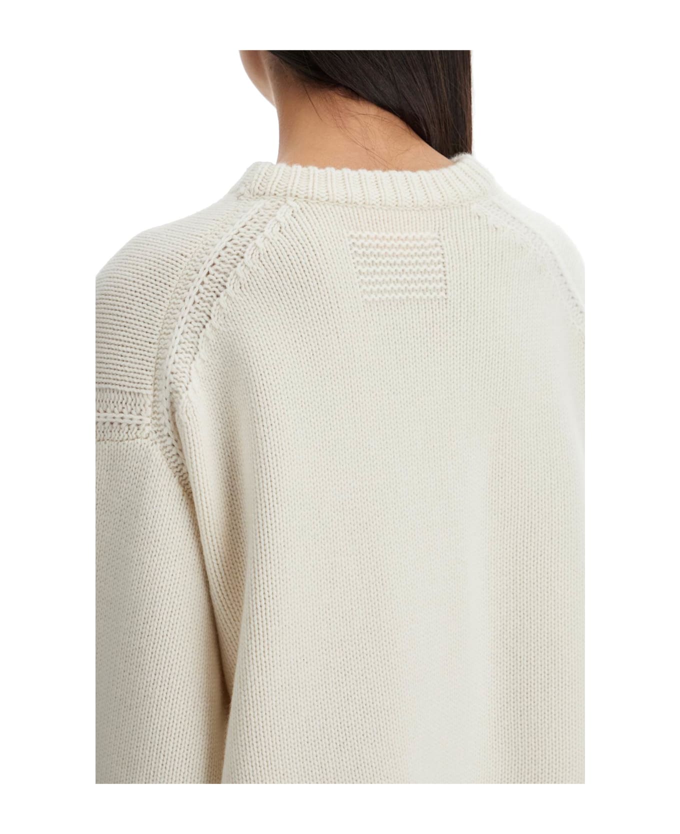 Guest in Residence Crew-neck Sweater In Cashmere - CREAM (White)