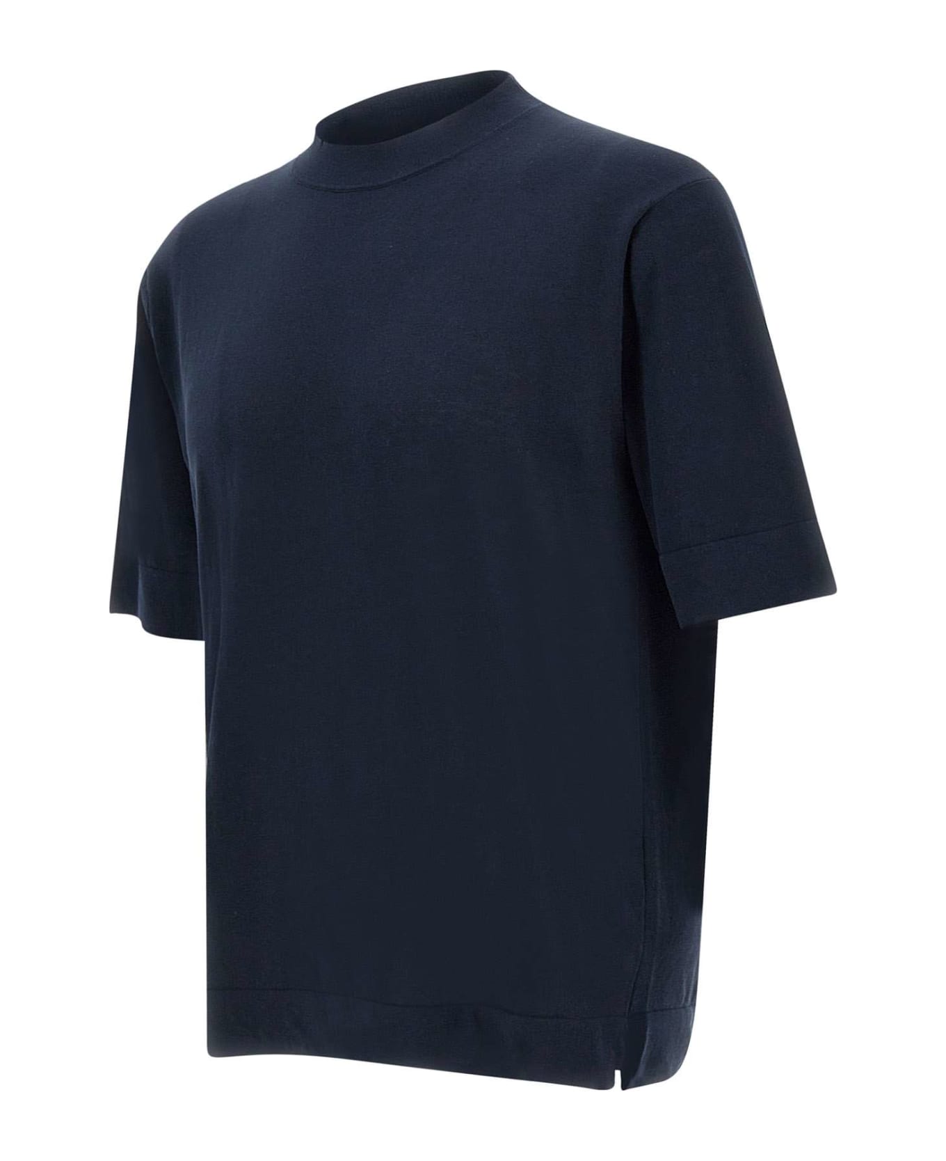 Filippo De Laurentiis "mc Over" Cotton Crepe T-shirt - BLUE