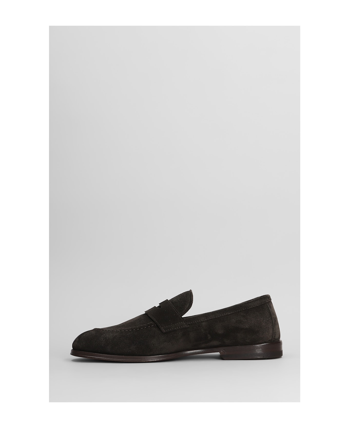 Henderson Baracco Loafers In Brown Suede - brown