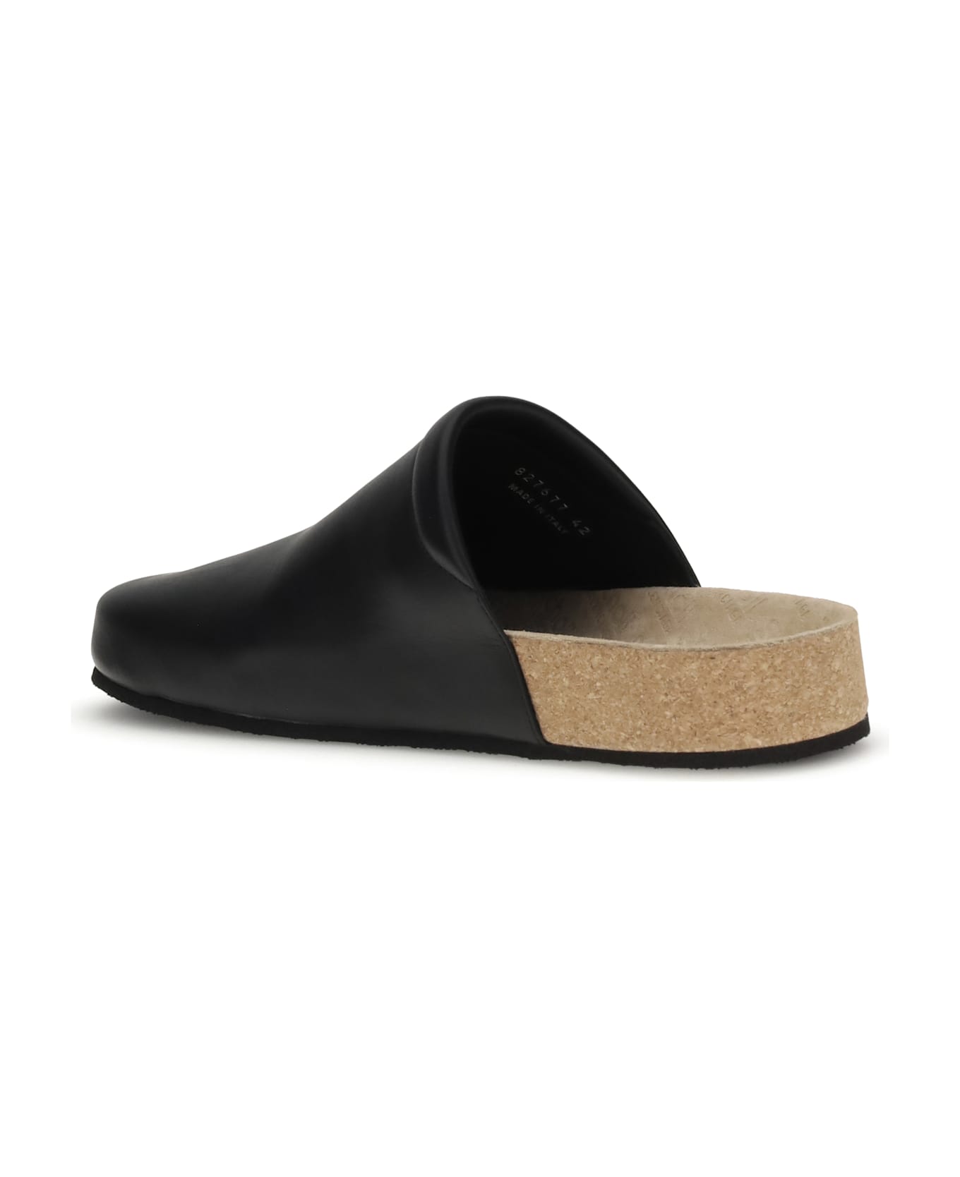 Balenciaga Leather Mules With Cork Insole