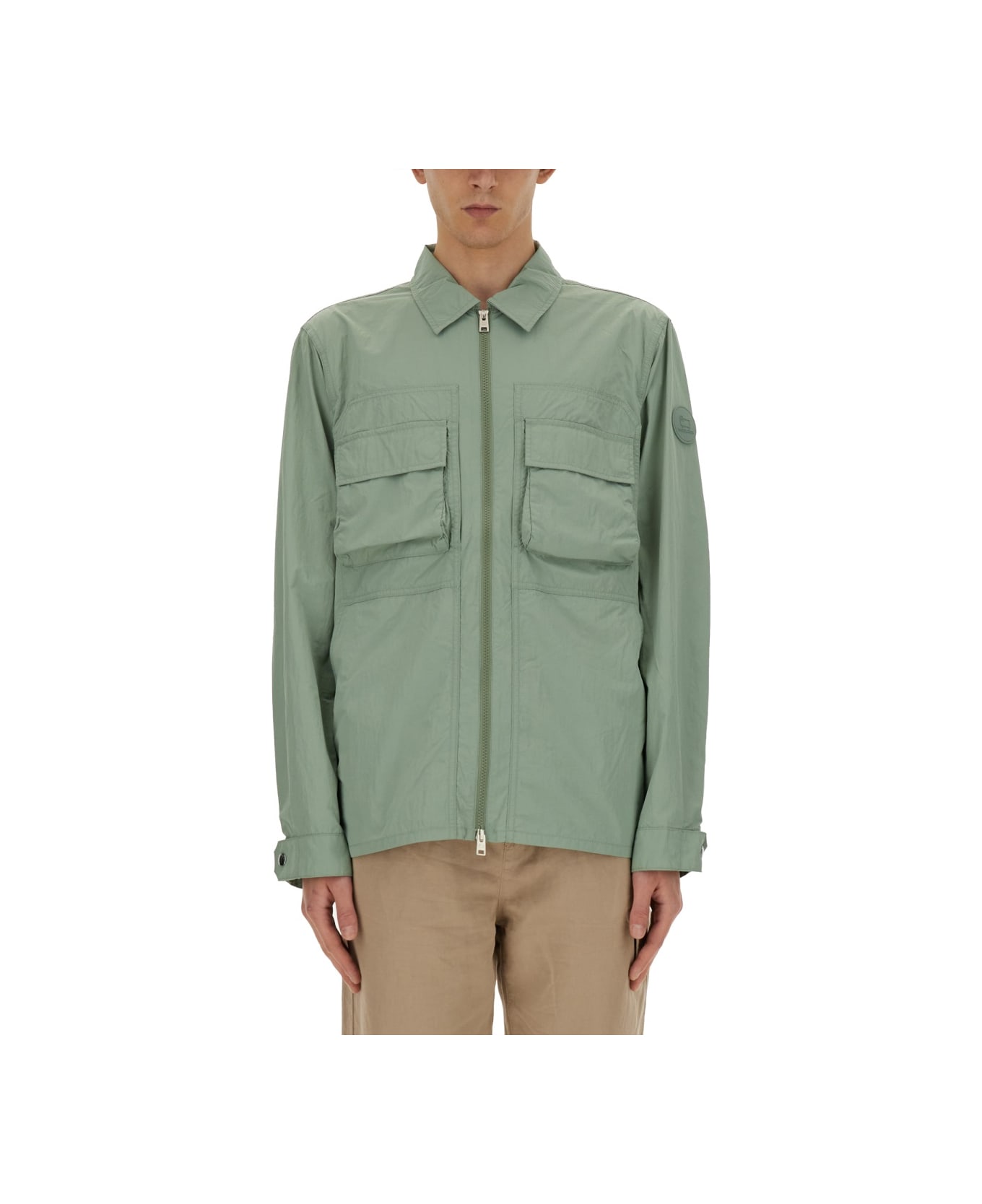 Woolrich Nylon Shirt - GREEN