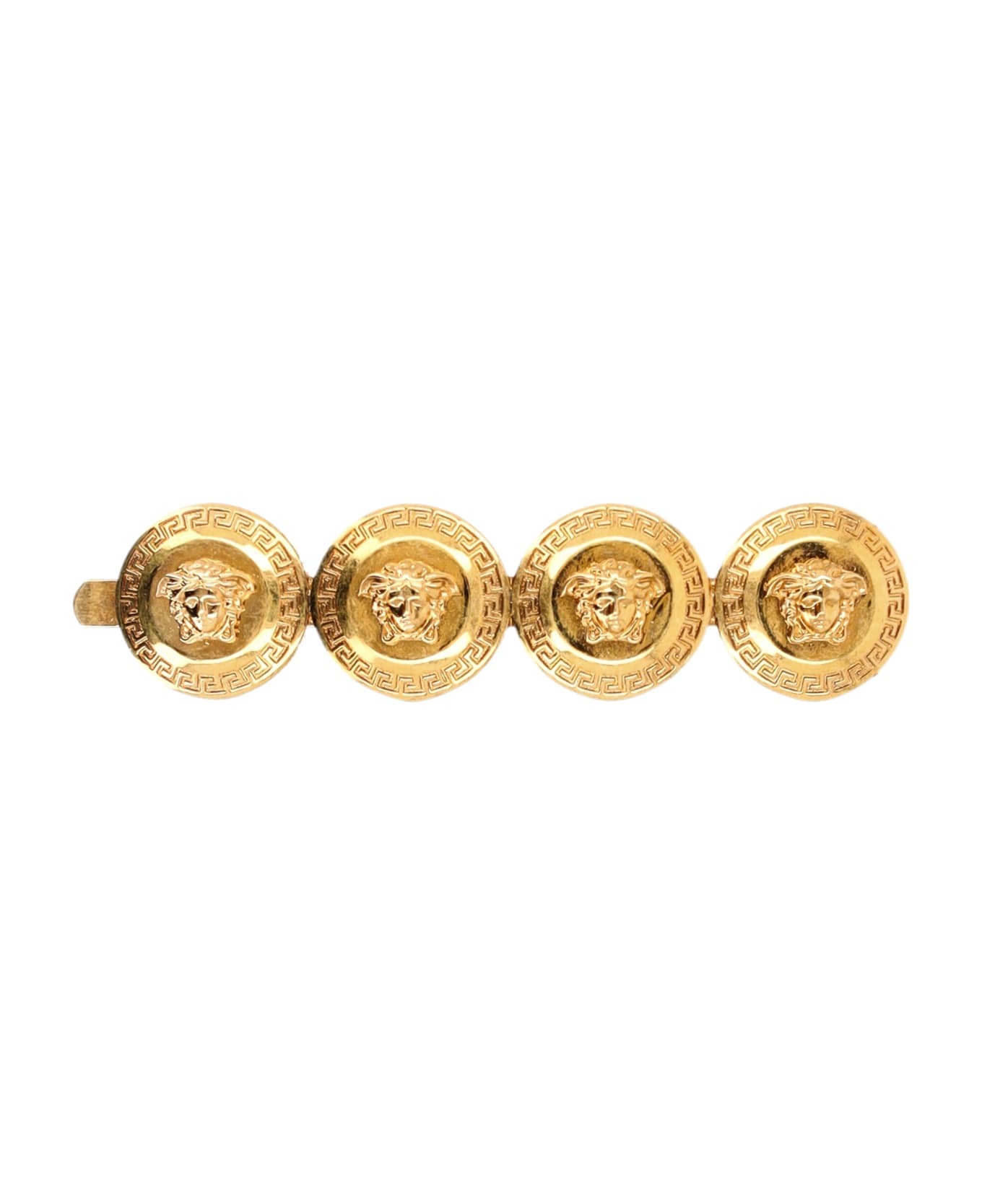 Versace Gold Metal Right Medusa Clasp - GOLD