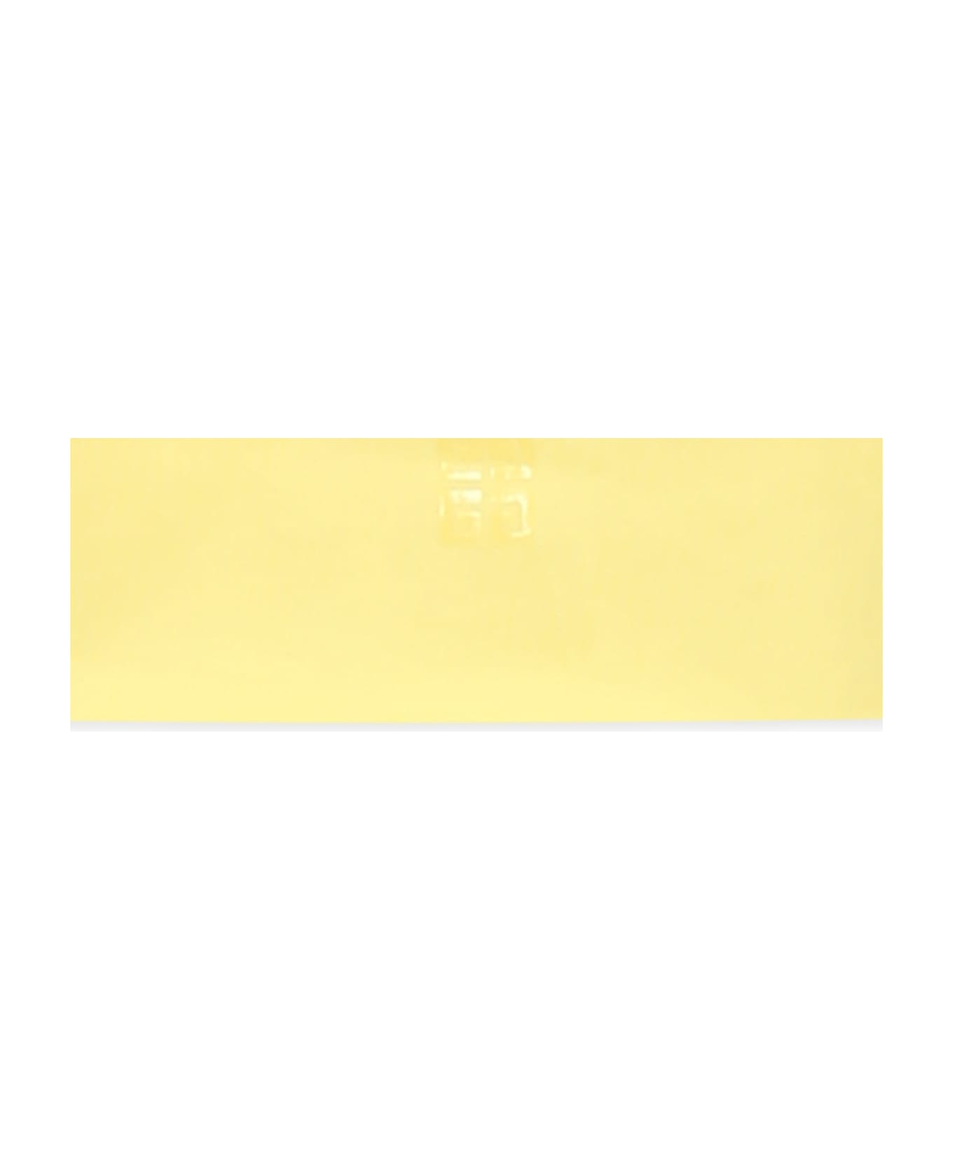 Givenchy Yellow Crop T-shirt For Girl With Logo - Yellow