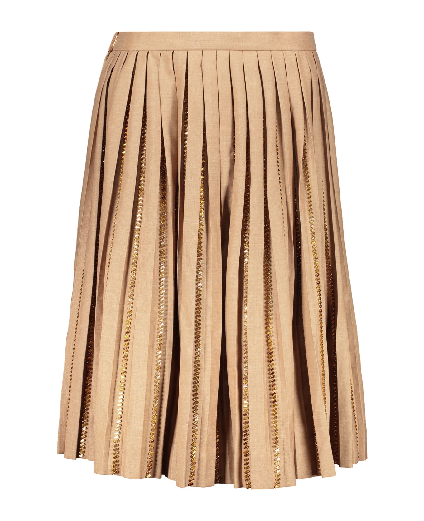Burberry Pleated Skirt - brown スカート