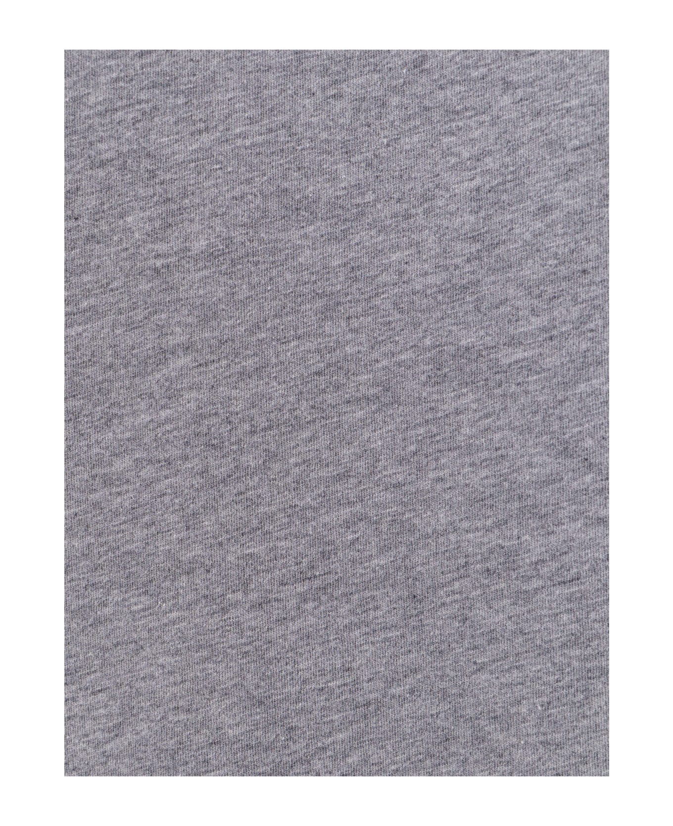 Brunello Cucinelli Contrasting Edges Grey T-shirt - Grey
